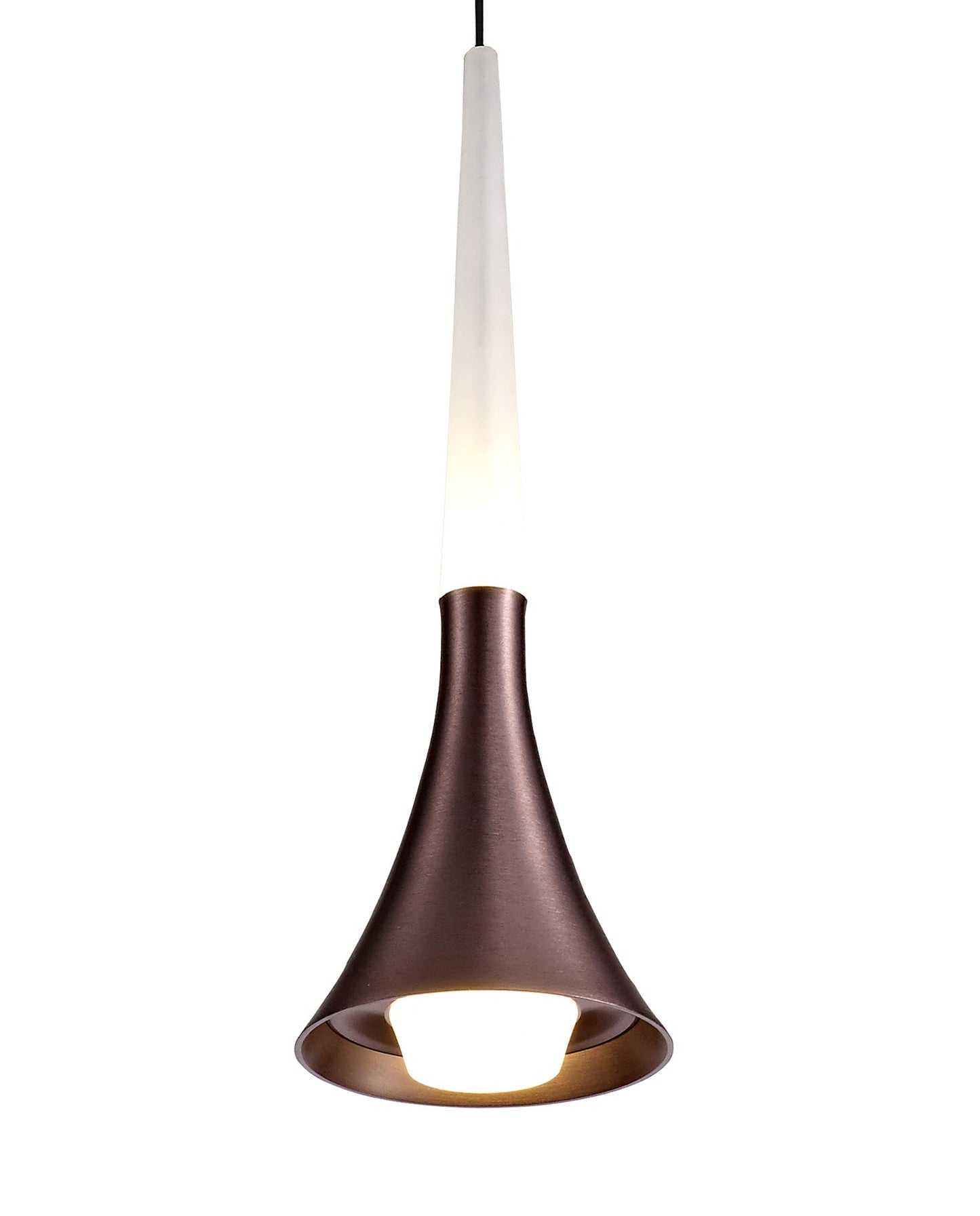Dunham 1 Light Pendant, 1 x 5W LED, 3000K, 213lm, Satin Brown, 3yrs Warranty 2