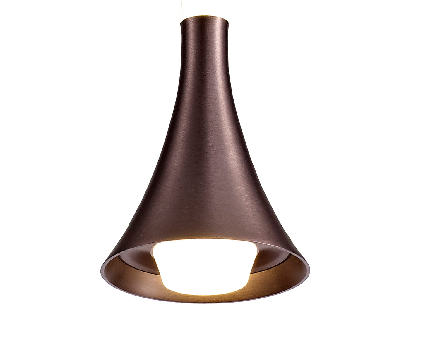 Dunham 1 Light Pendant, 1 x 5W LED, 3000K, 213lm, Satin Brown, 3yrs Warranty 2