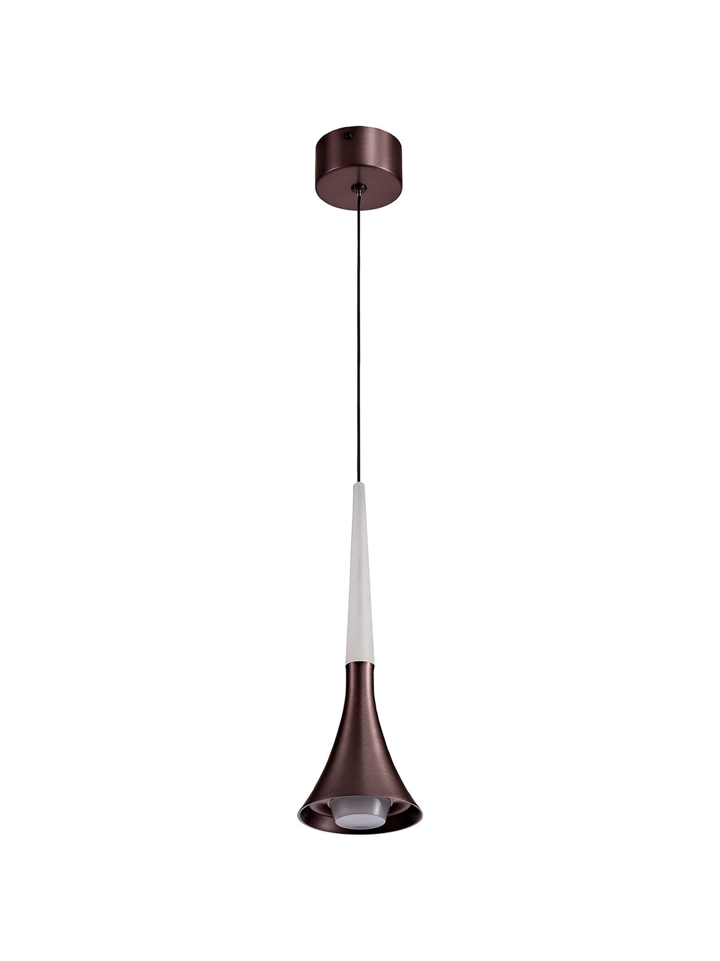 Dunham 1 Light Pendant, 1 x 5W LED, 3000K, 213lm, Satin Brown, 3yrs Warranty 2