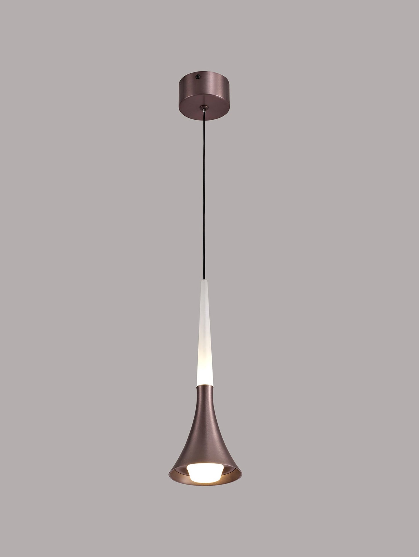 Dunham 1 Light Pendant, 1 x 5W LED, 3000K, 213lm, Satin Brown, 3yrs Warranty 2