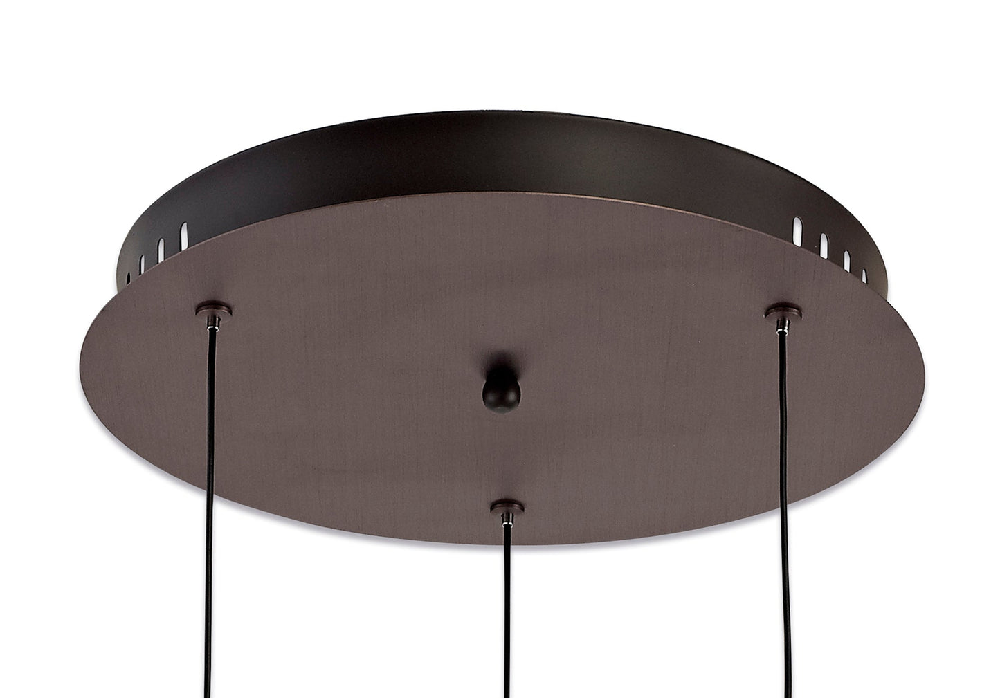 Dunham 3 Light Round Pendant, 3 x 5W LED, 3000K, 447lm, Satin Brown, 3yrs Warranty 2