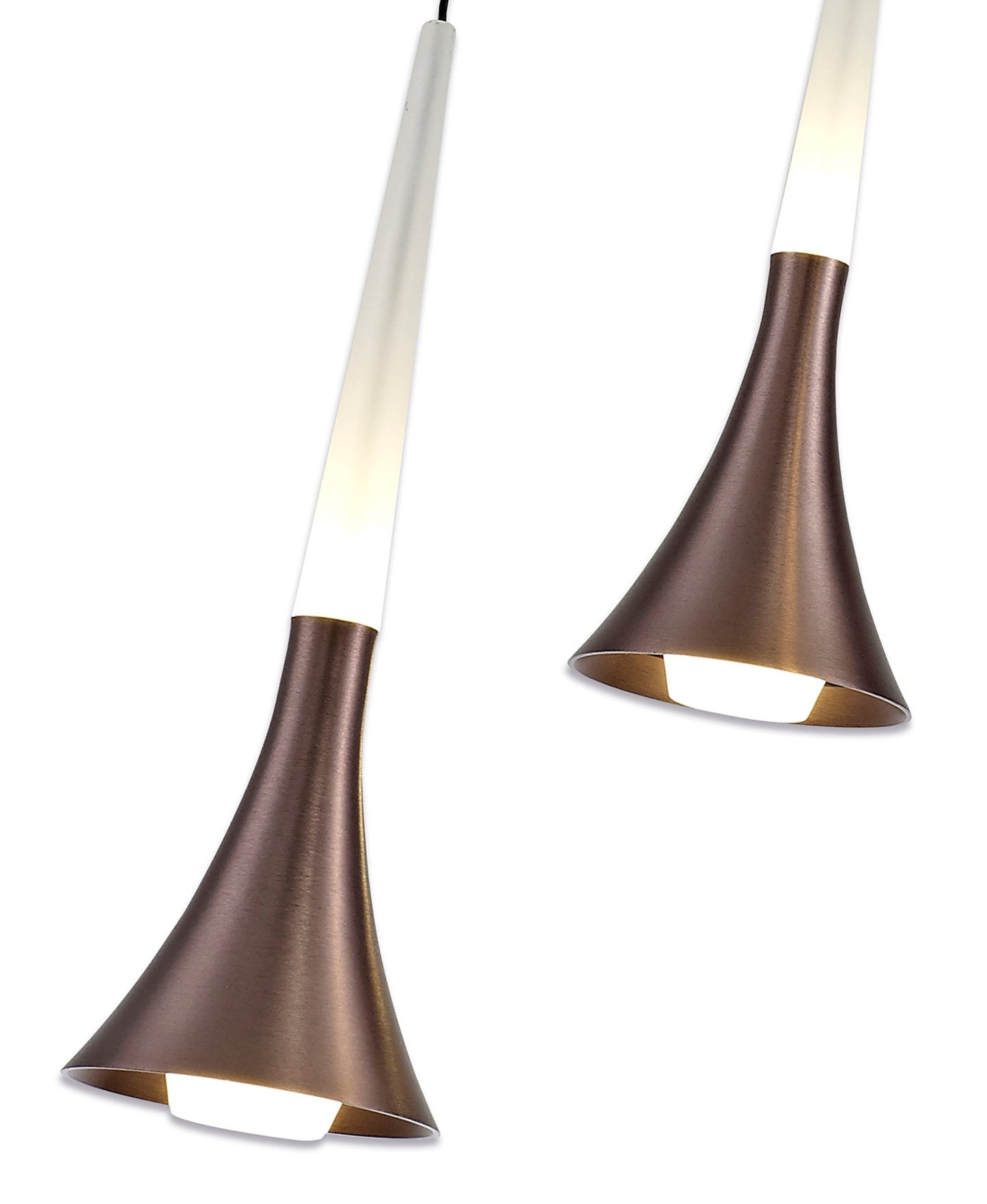 Dunham 3 Light Round Pendant, 3 x 5W LED, 3000K, 447lm, Satin Brown, 3yrs Warranty 2
