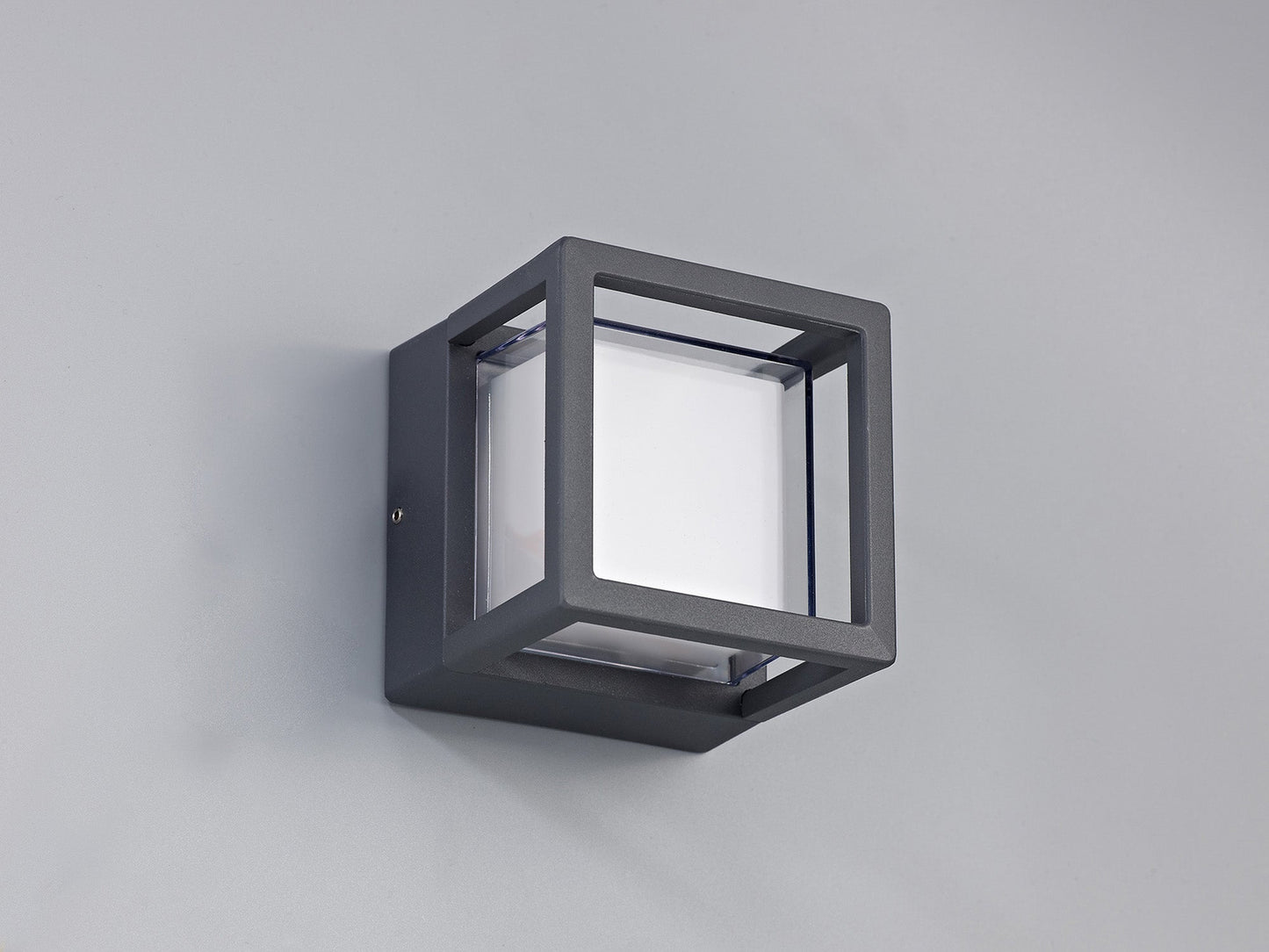 Elm Square Downlight, 1 x 6W LED, 3000K, 360lm, IP54, Anthracite, 3yrs Warranty