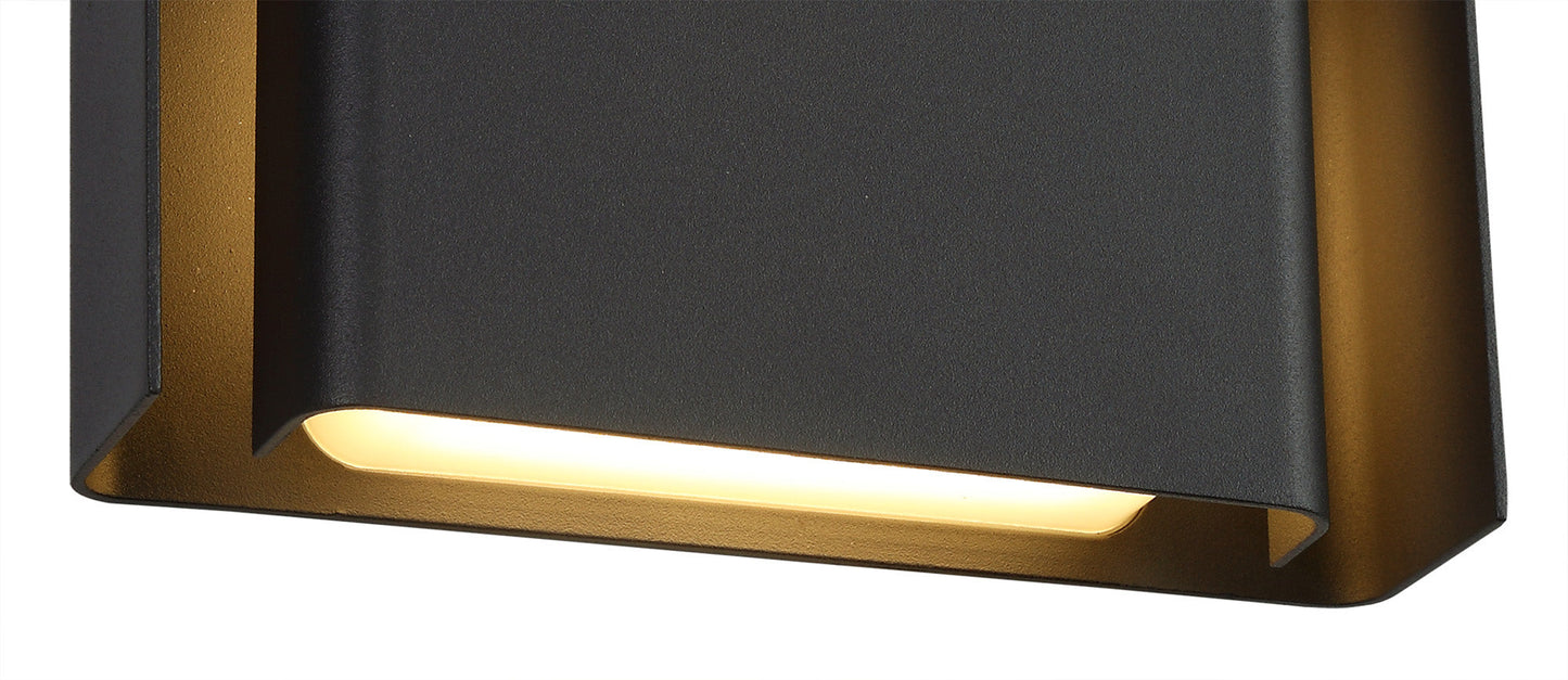 Ennerdale Wall Lamp, 2 x 6W LED, 3000K, 535lm, IP54, Anthracite, 3yrs Warranty