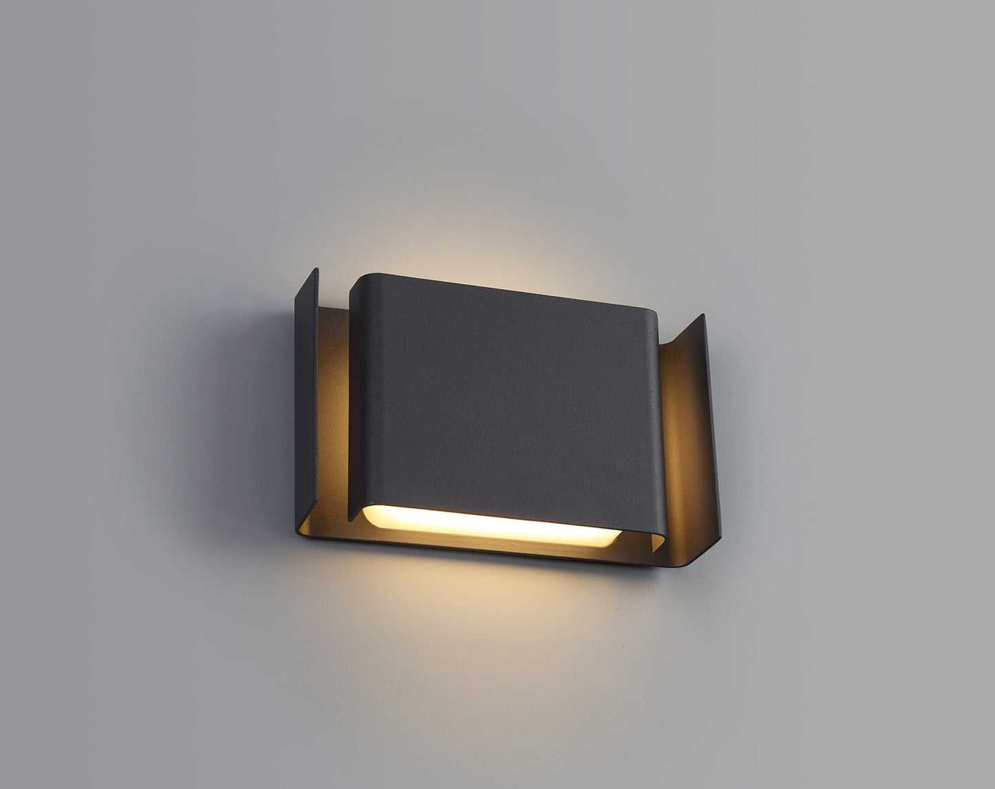 Ennerdale Wall Lamp, 2 x 6W LED, 3000K, 535lm, IP54, Anthracite, 3yrs Warranty