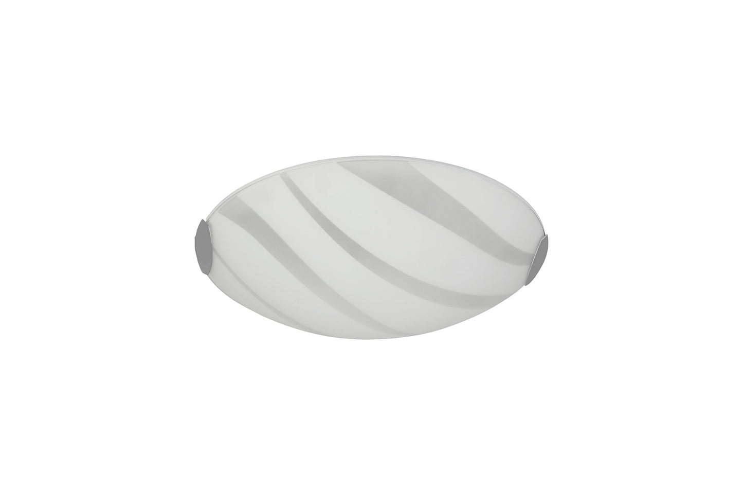 Faulkners Ceiling 30cm, 1 x 12W LED, 3000K, 666lm, Polished Chrome and White, 3yrs Warranty