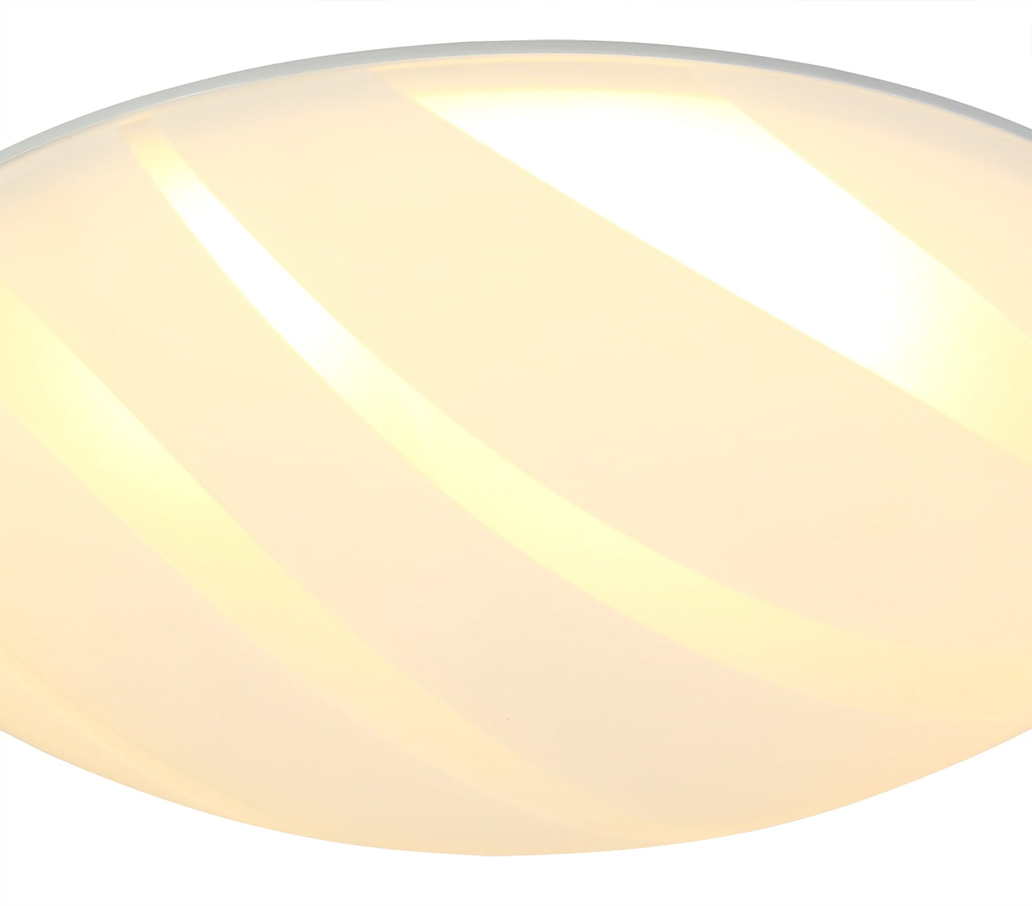 Faulkners Ceiling 30cm, 1 x 12W LED, 3000K, 666lm, Polished Chrome and White, 3yrs Warranty