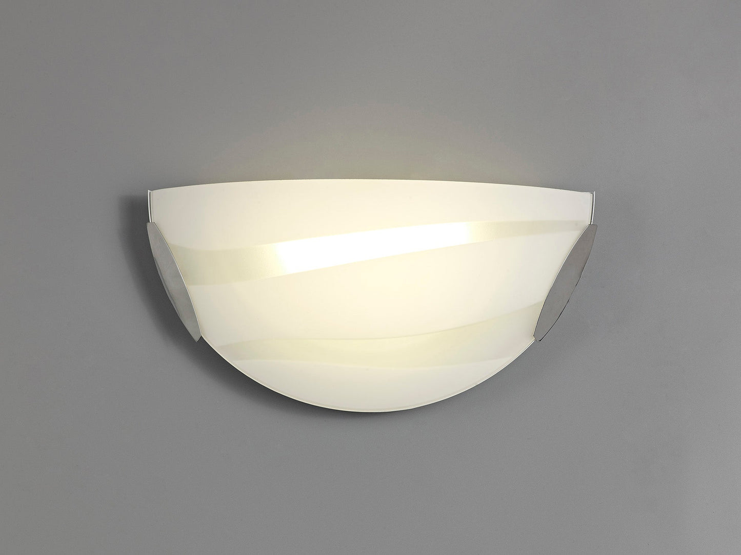 Faulkners Wall Lamp, 1 x 12W LED, 3000K, 780lm, Polished Chrome and White, 3yrs Warranty