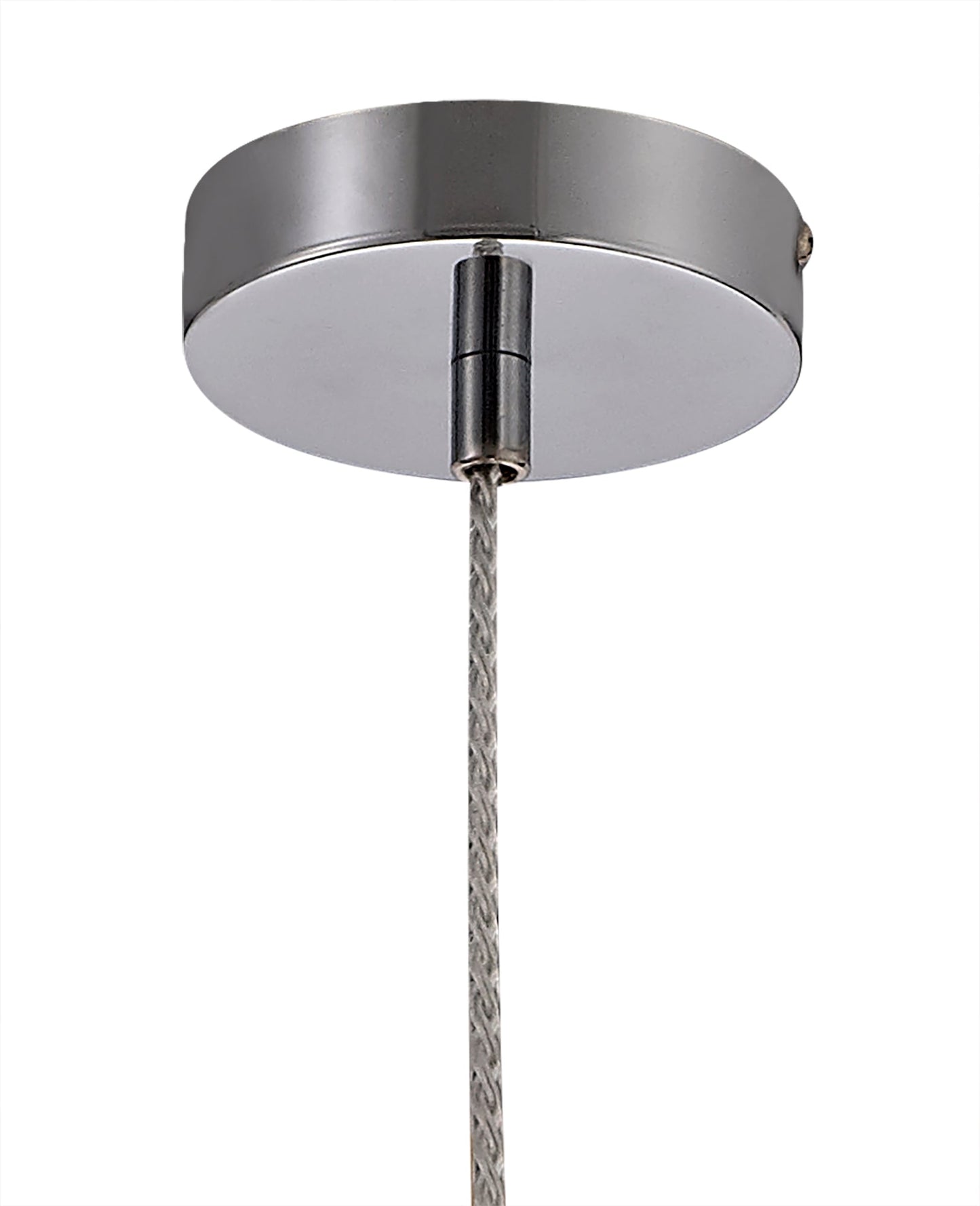 Gatley Pendant, 1 x E27, Polished Chrome and Clear Glass