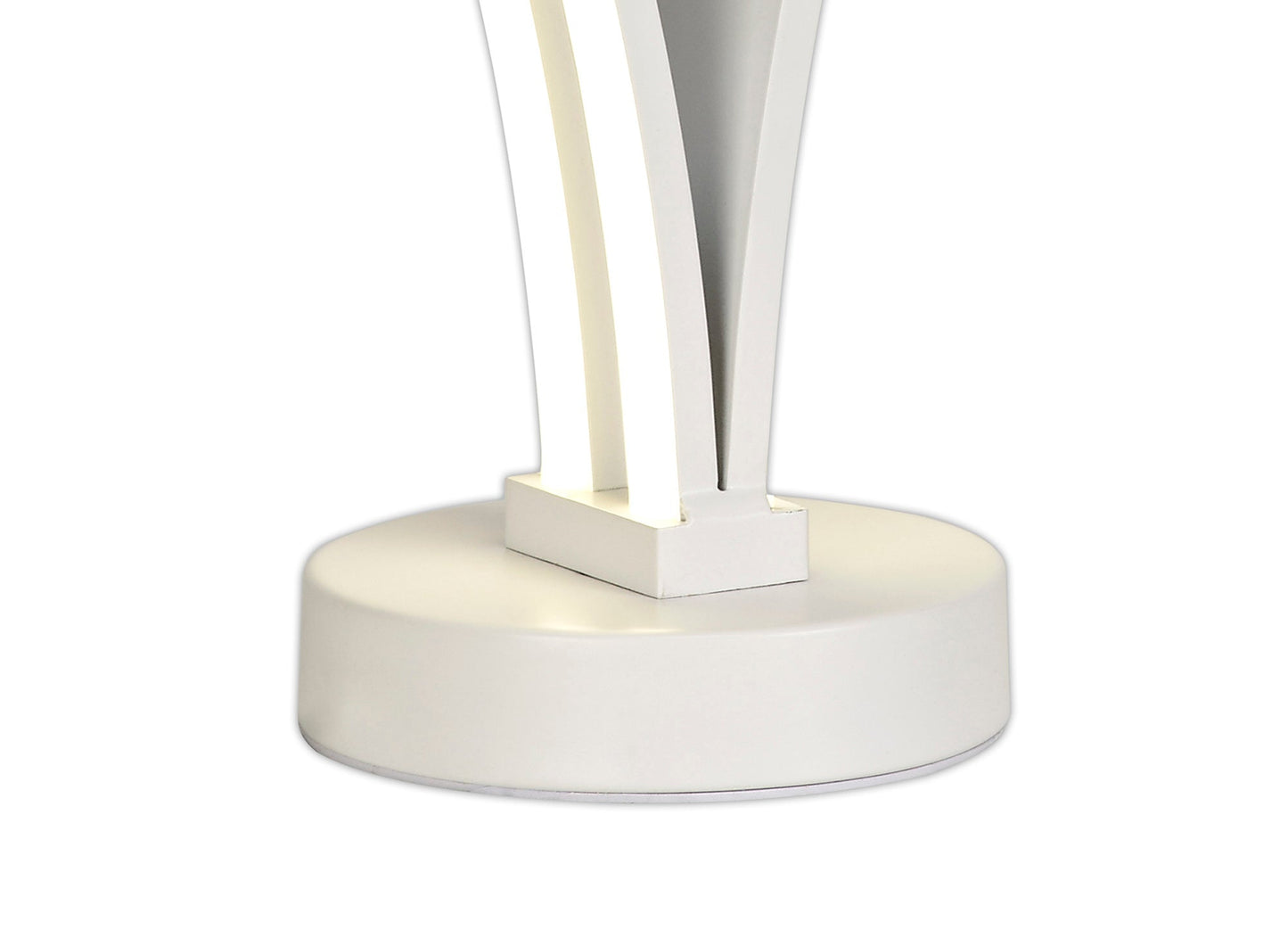 Gough 2 Light Table Lamp Switched, 5W and 7W LED, 4000K, 757lm, White, 3yrs Warranty