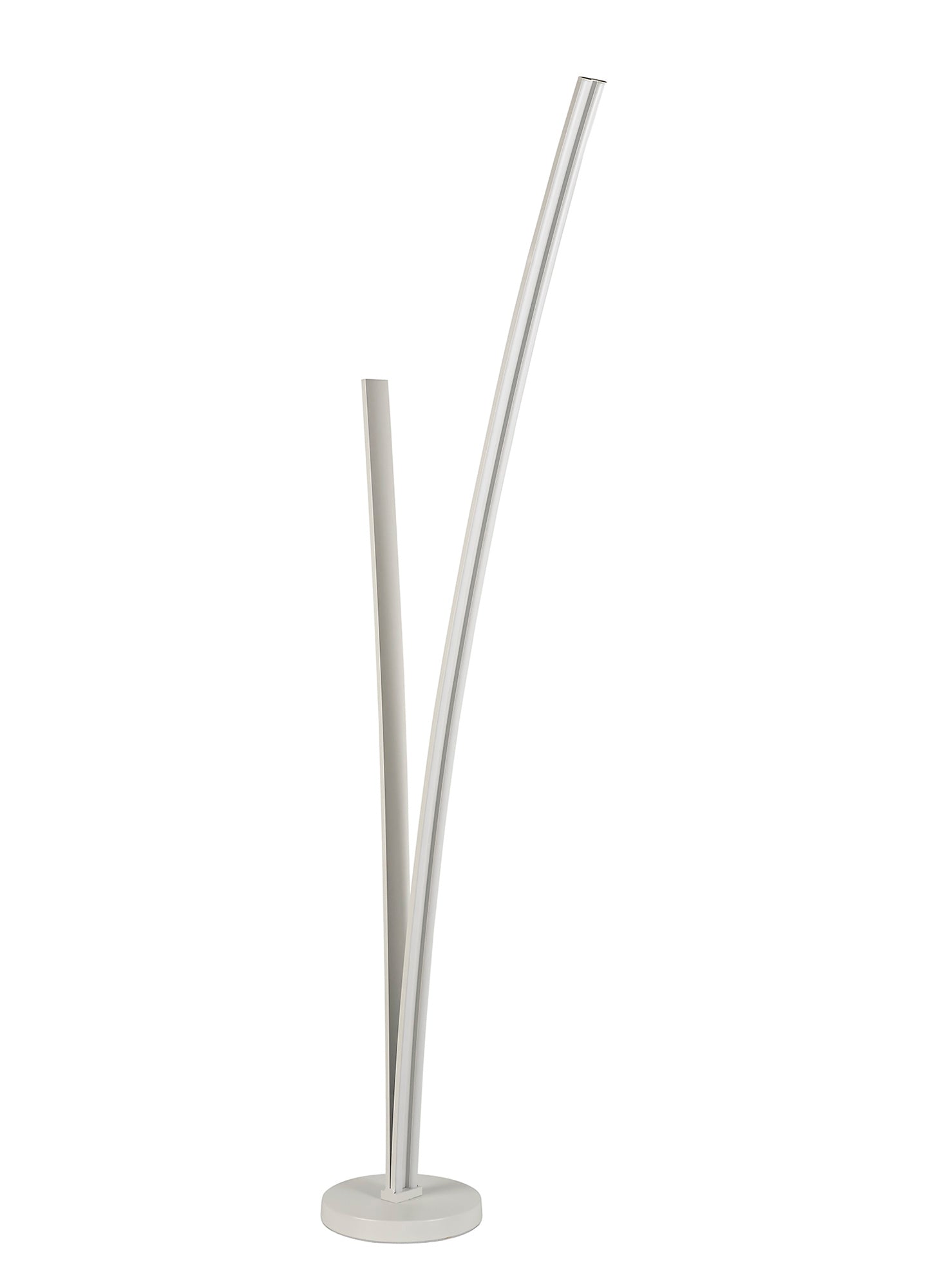 Gough 2 Light Floor Lamp Dimmable, 16W and 20W LED, 4000K, 2270lm, White, 3yrs Warranty