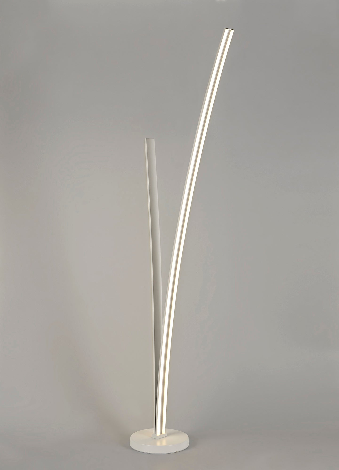 Gough 2 Light Floor Lamp Dimmable, 16W and 20W LED, 4000K, 2270lm, White, 3yrs Warranty