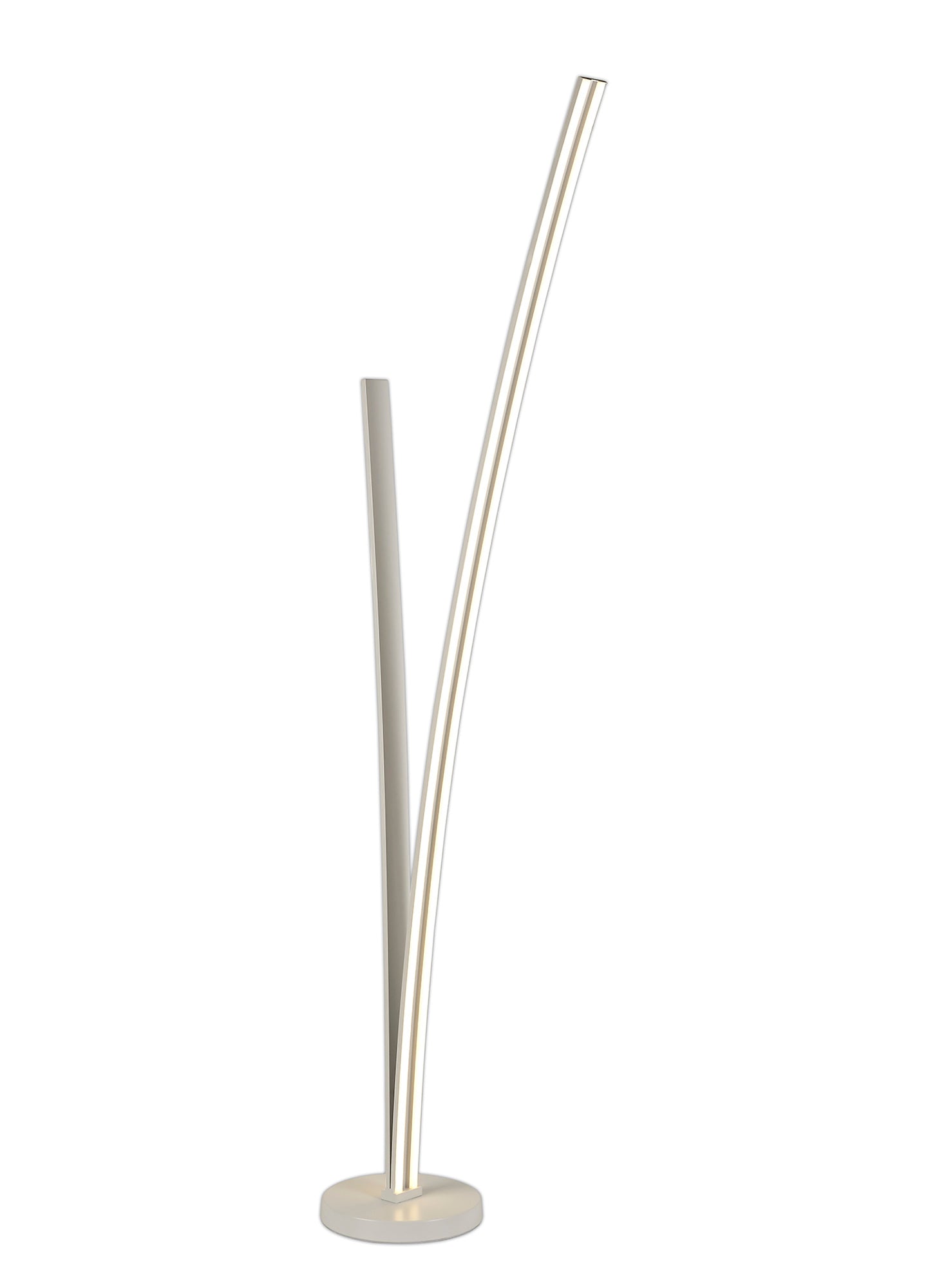 Gough 2 Light Floor Lamp Dimmable, 16W and 20W LED, 4000K, 2270lm, White, 3yrs Warranty