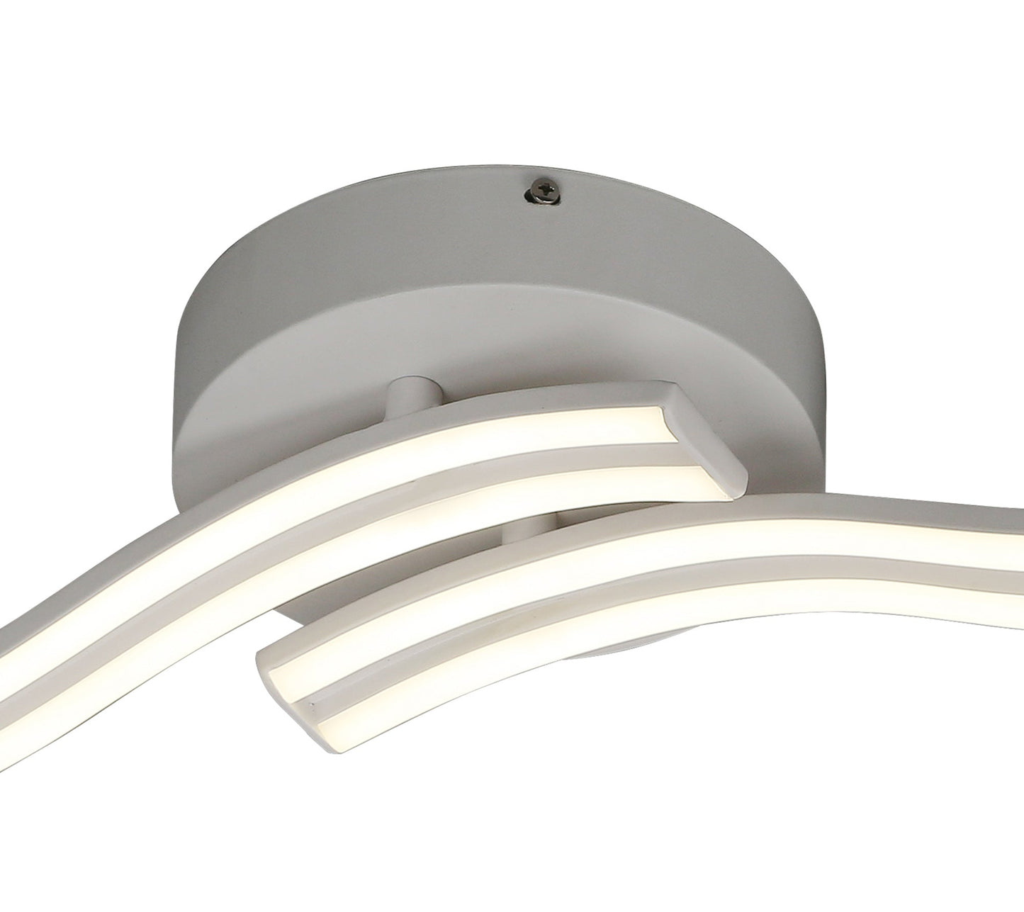 Gough 2 Light Ceiling, Wall, 2 x 12W LED, 4000K, 1556lm, White, 3yrs Warranty