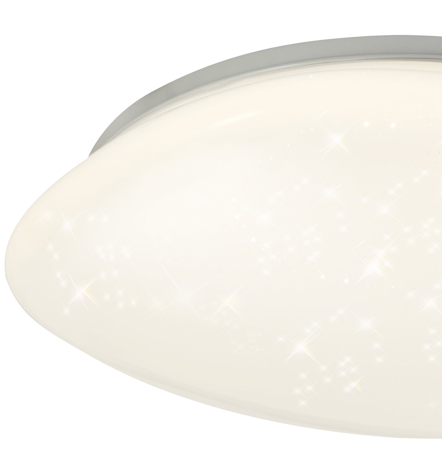 Griffin Ceiling, 1 x 24W LED, 4000K, 1614lm, IP44, White Acrylic, 3yrs Warranty