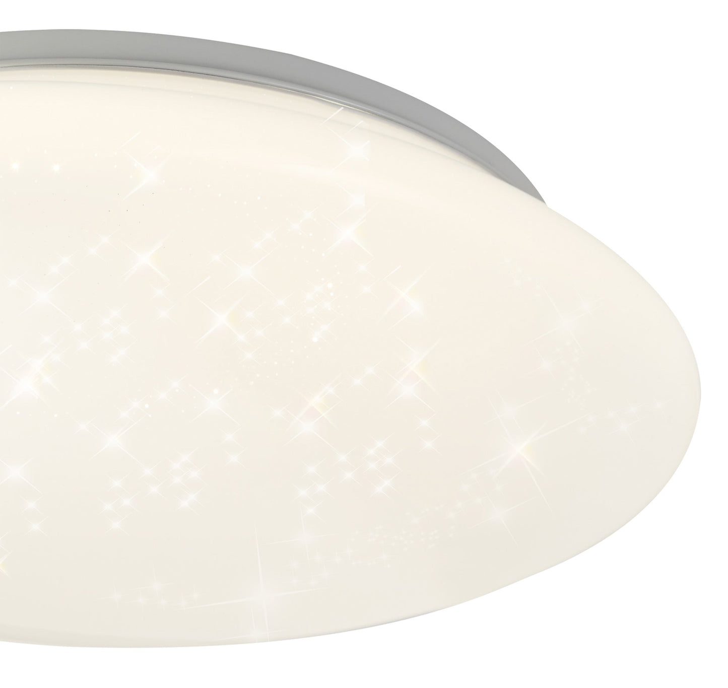 Griffin Ceiling, 1 x 24W LED, 4000K, 1614lm, IP44, White Acrylic, 3yrs Warranty