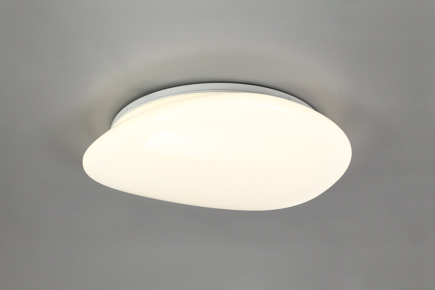 Griffin Ceiling, 1 x 24W LED, 4000K, 1614lm, IP44, White Acrylic, 3yrs Warranty