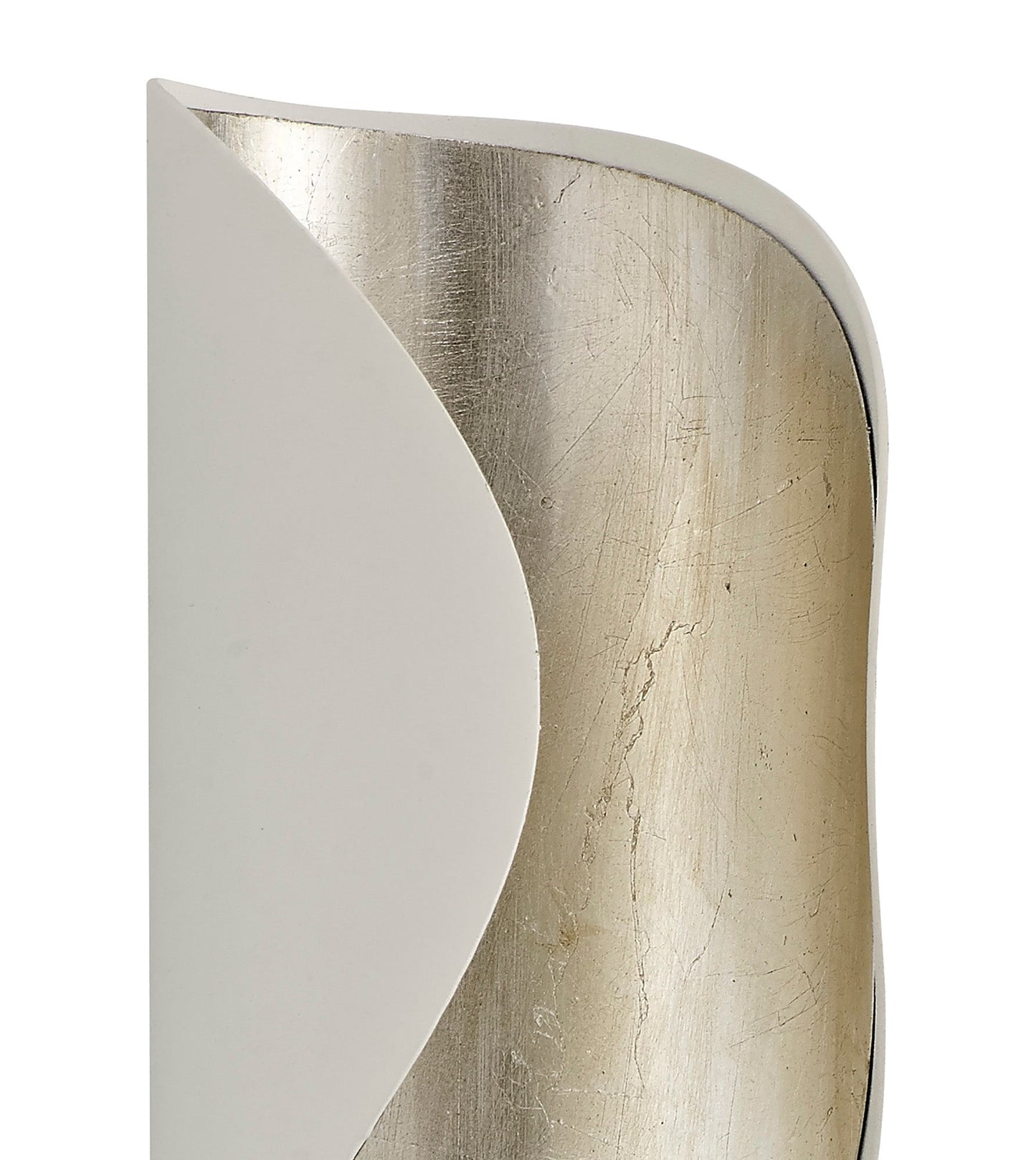 Haddon Wall Lamp, 1 x 8W LED, 3000K, 640lm, White and Silver Leaf, 3yrs Warranty 2