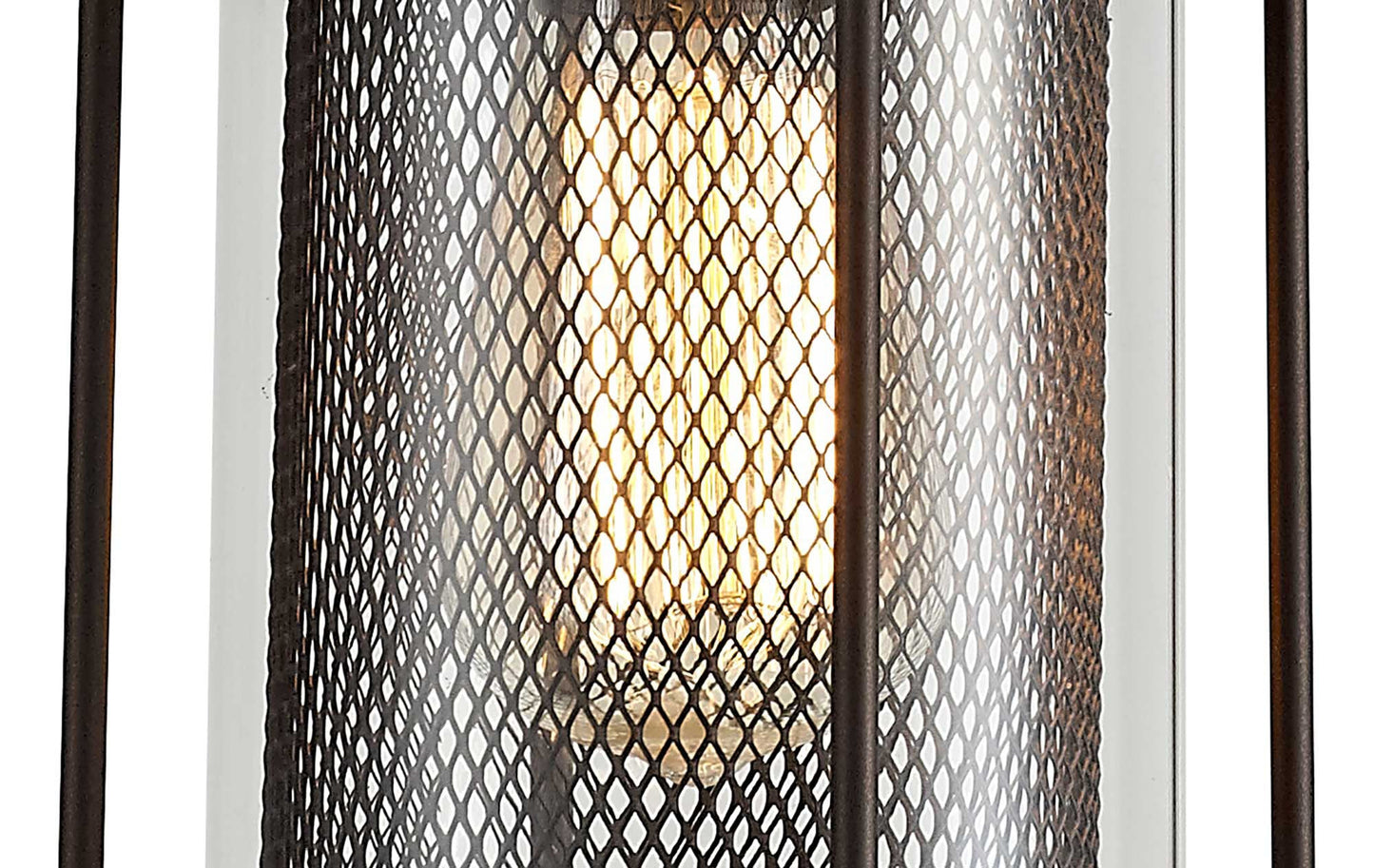Harrop Pendant, 1 x E27, Antique Bronze and Clear Glass, IP54, 2yrs Warranty