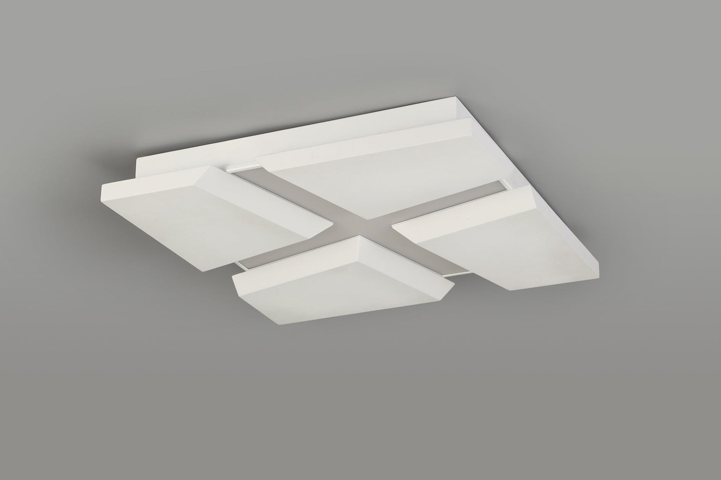Hartford Flush Square Square Ceiling, 1 x 50W LED, 3000K, 3500lm, Sand White, 3yrs Warranty