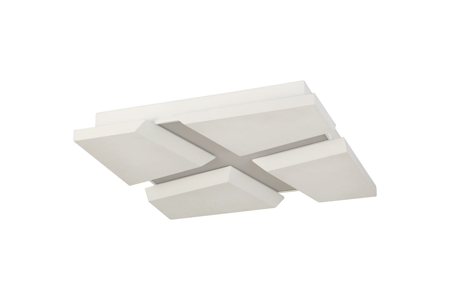 Hartford Flush Square Square Ceiling, 1 x 50W LED, 3000K, 3500lm, Sand White, 3yrs Warranty