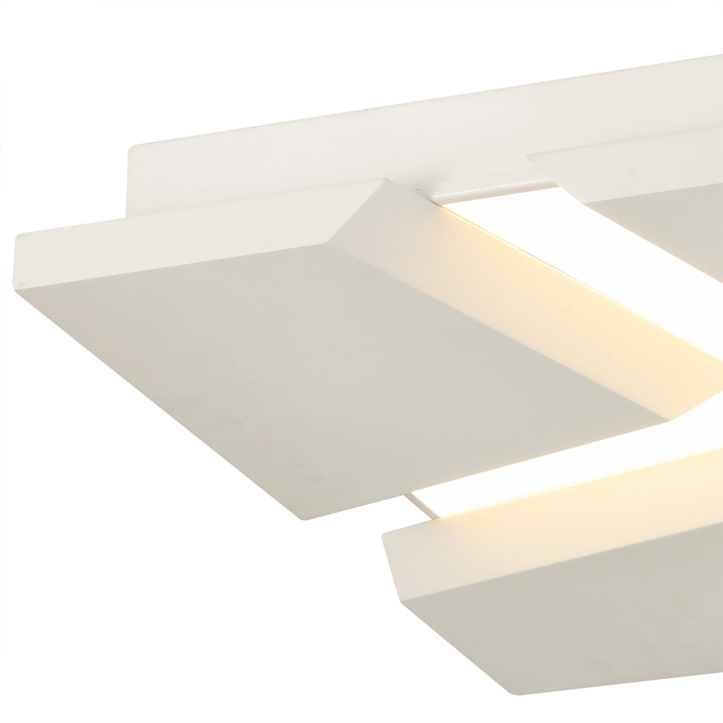 Hartford Flush Square Square Ceiling, 1 x 50W LED, 3000K, 3500lm, Sand White, 3yrs Warranty