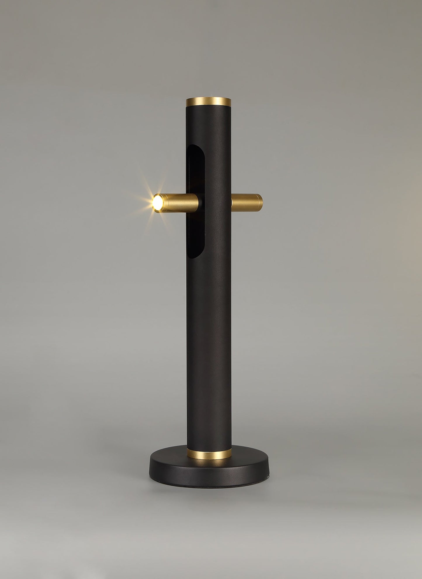 Hatchmere Table Lamp, 2 x 2W LED, 3000K, 560lm, Sand Black and Gold, 3yrs Warranty