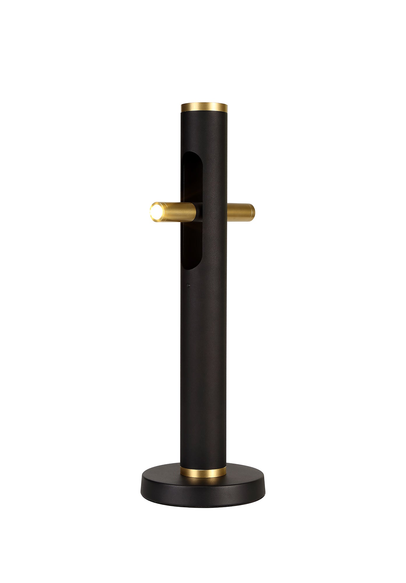 Hatchmere Table Lamp, 2 x 2W LED, 3000K, 560lm, Sand Black and Gold, 3yrs Warranty