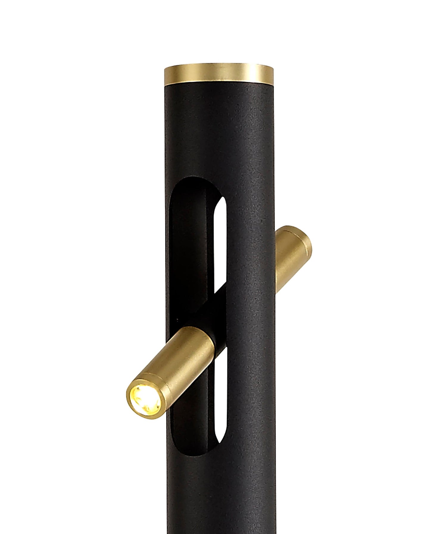 Hatchmere Floor Lamp, 6 x 2W LED, 3000K, 1680lm, Sand Black and Gold, 3yrs Warranty