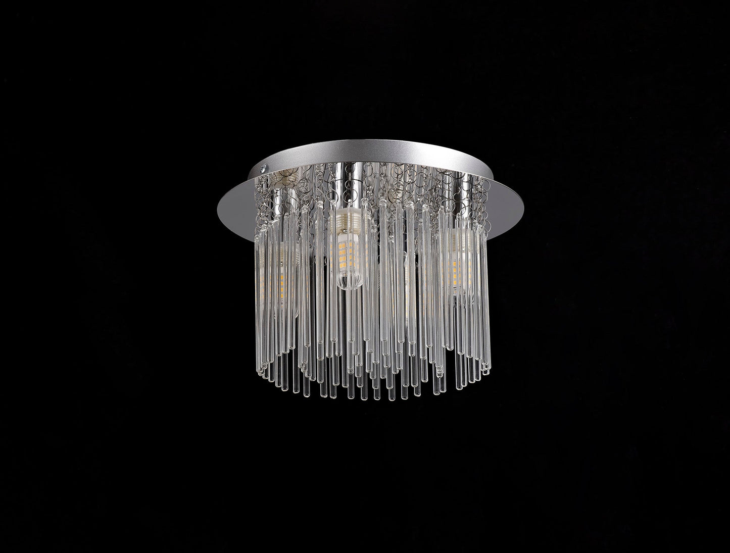 Hatton Ceiling Light, 4 x G9, IP44, Polished Chrome and Clear Glass 2