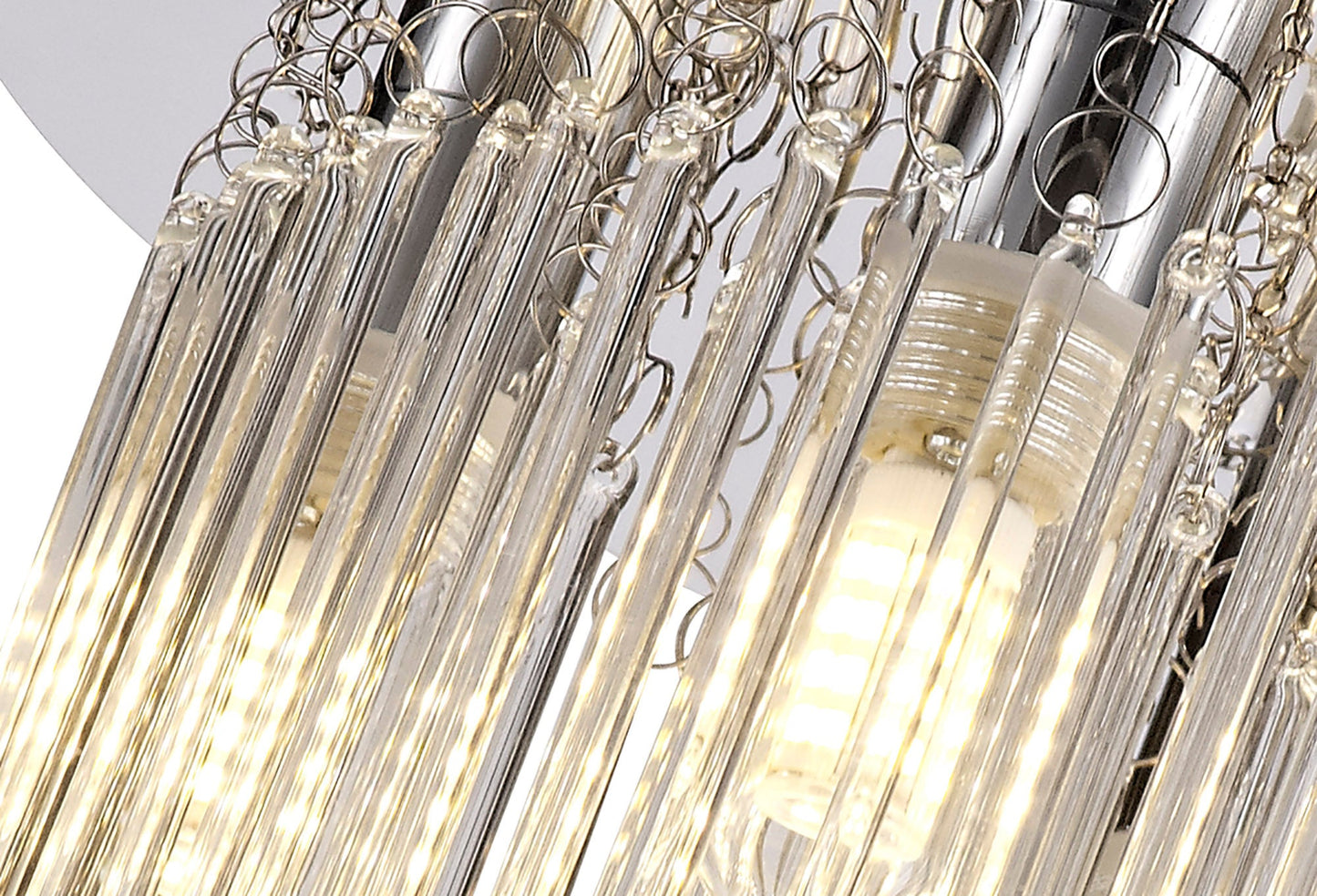 Hatton Ceiling Light, 4 x G9, IP44, Polished Chrome and Clear Glass 2