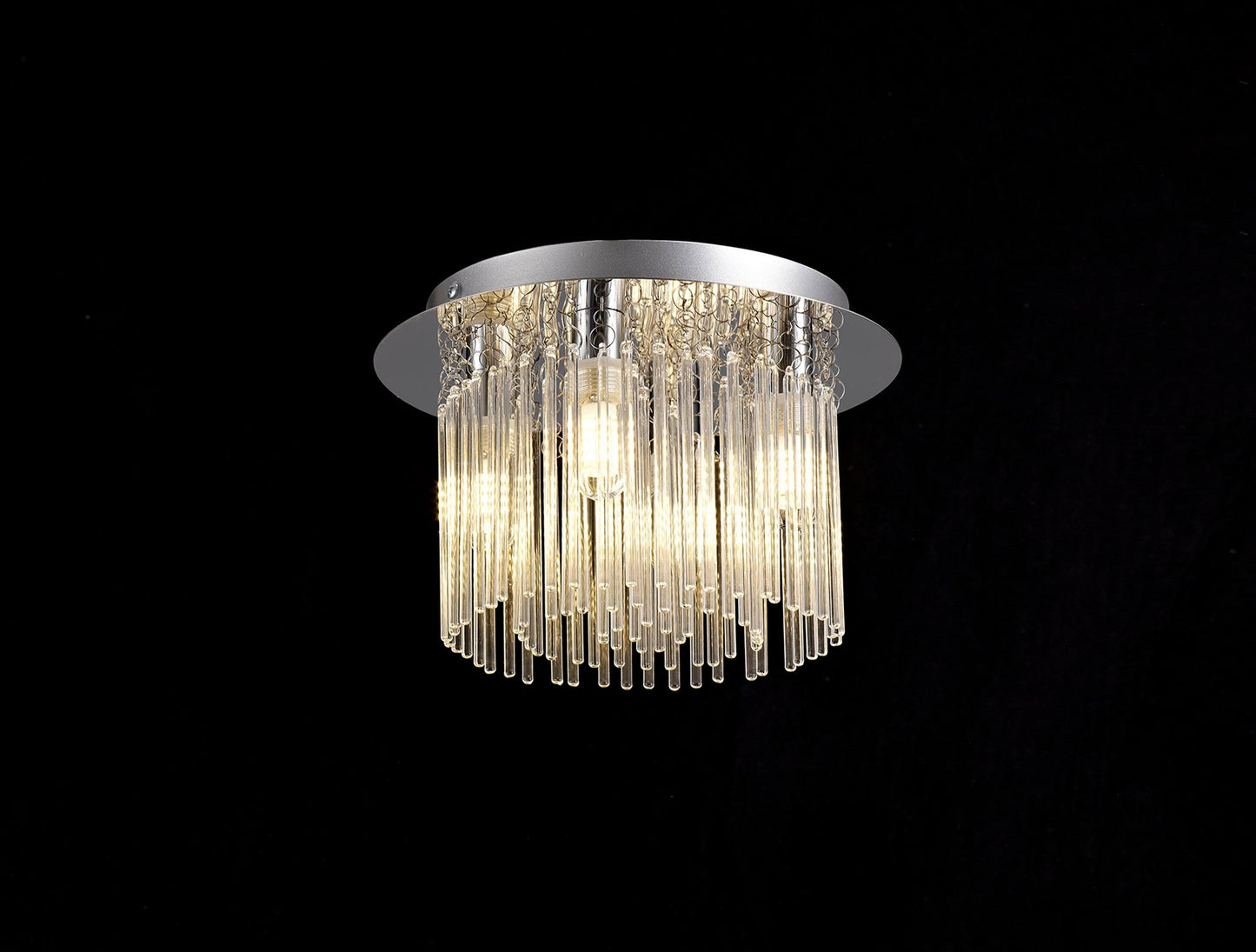 Hatton Ceiling Light, 4 x G9, IP44, Polished Chrome and Clear Glass 2