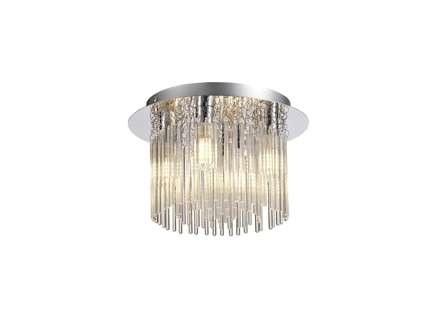 Hatton Ceiling Light, 4 x G9, IP44, Polished Chrome and Clear Glass 2