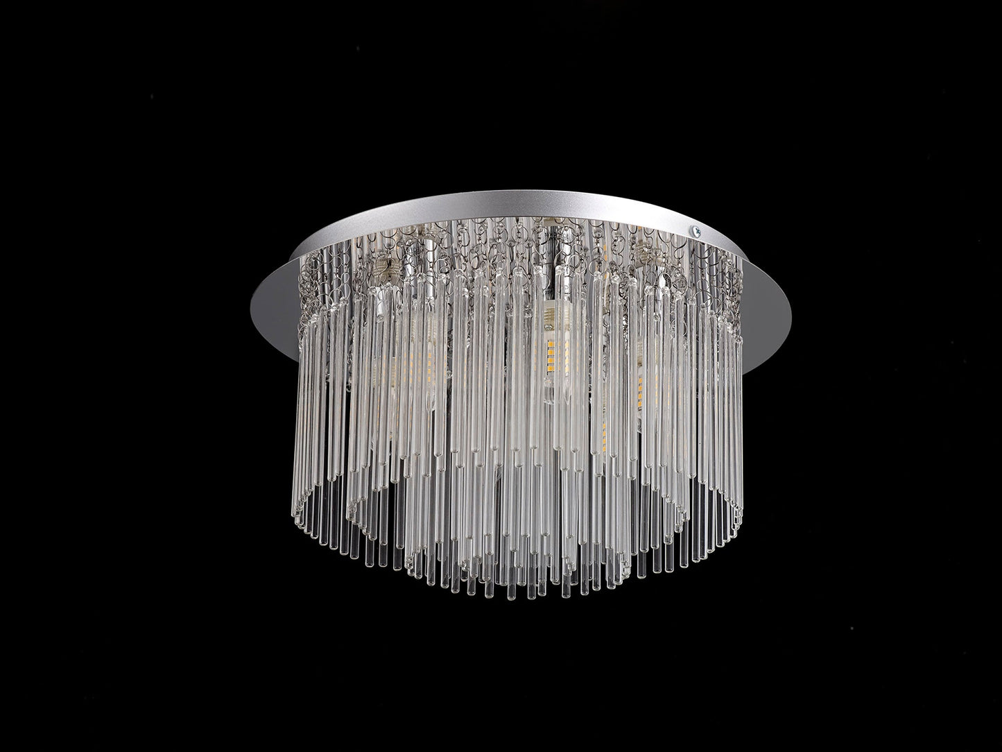 Hatton Ceiling Light, 6 x G9, IP44, Polished Chrome and Clear Glass 2