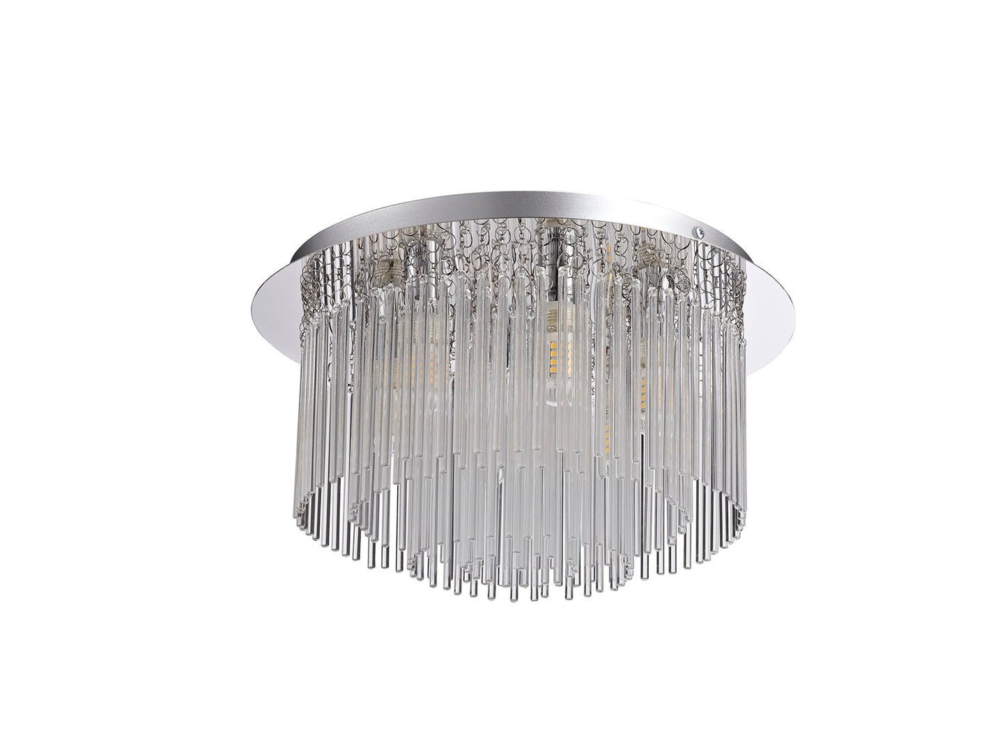 Hatton Ceiling Light, 6 x G9, IP44, Polished Chrome and Clear Glass 2