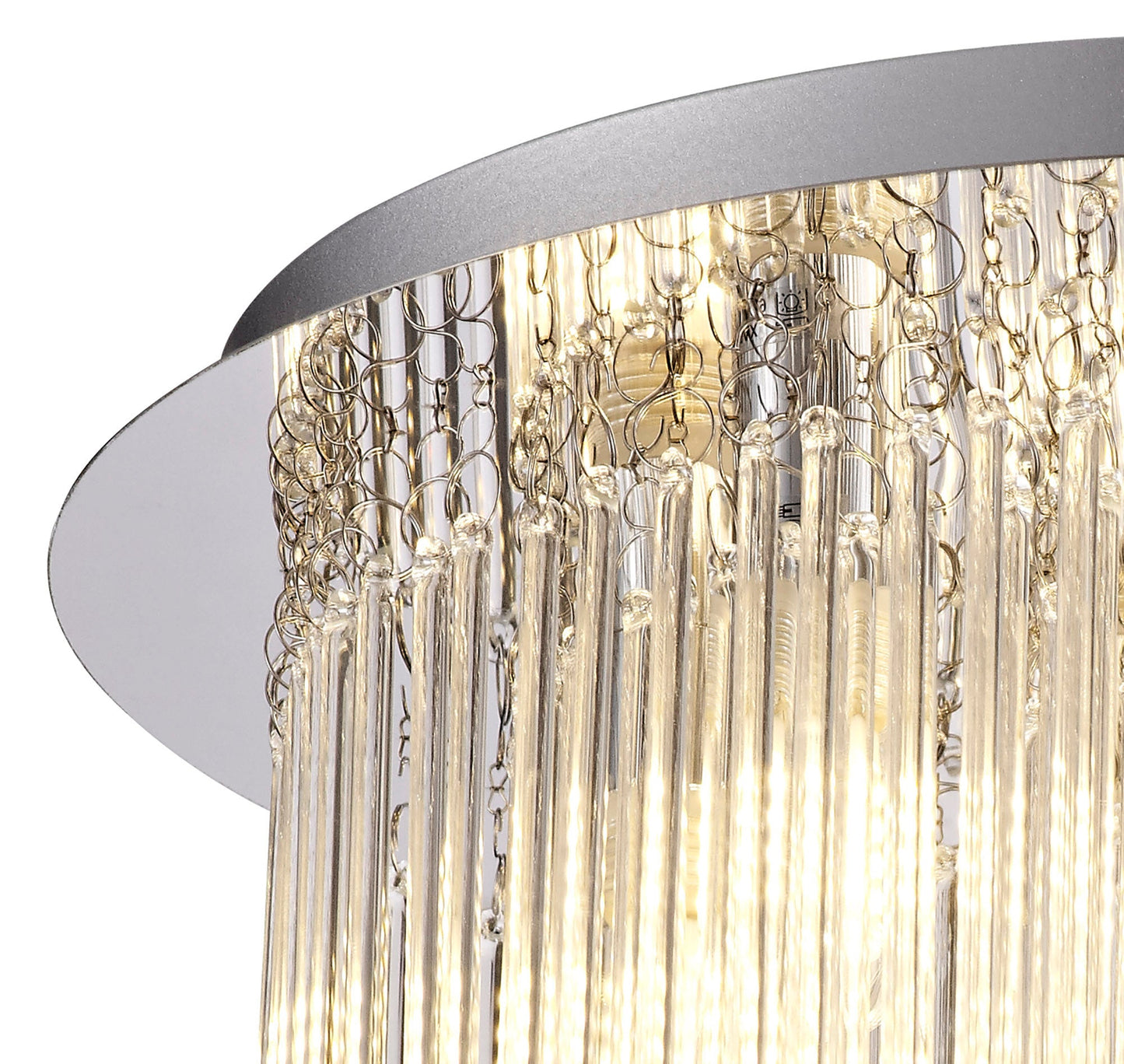 Hatton Ceiling Light, 6 x G9, IP44, Polished Chrome and Clear Glass 2