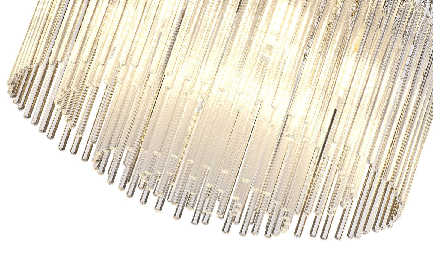 Hatton Ceiling Light, 6 x G9, IP44, Polished Chrome and Clear Glass 2