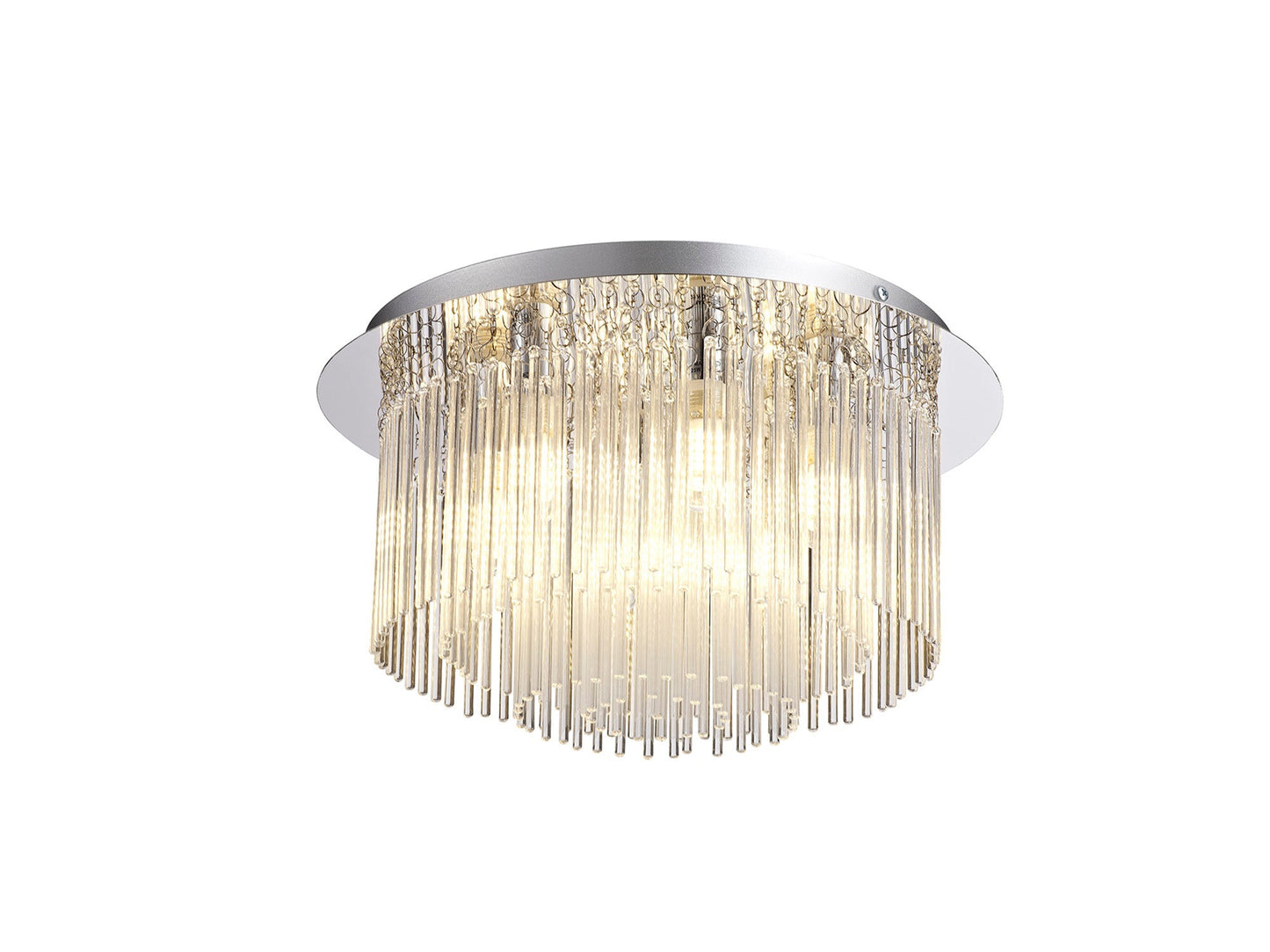 Hatton Ceiling Light, 6 x G9, IP44, Polished Chrome and Clear Glass 2