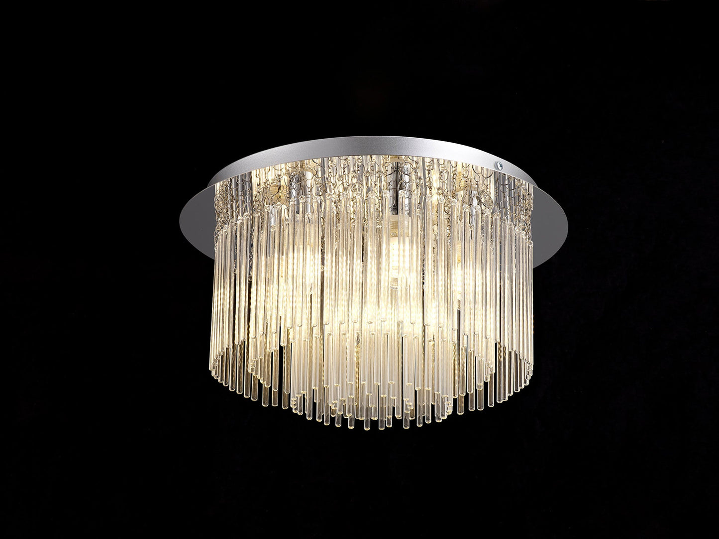Hatton Ceiling Light, 6 x G9, IP44, Polished Chrome and Clear Glass 2