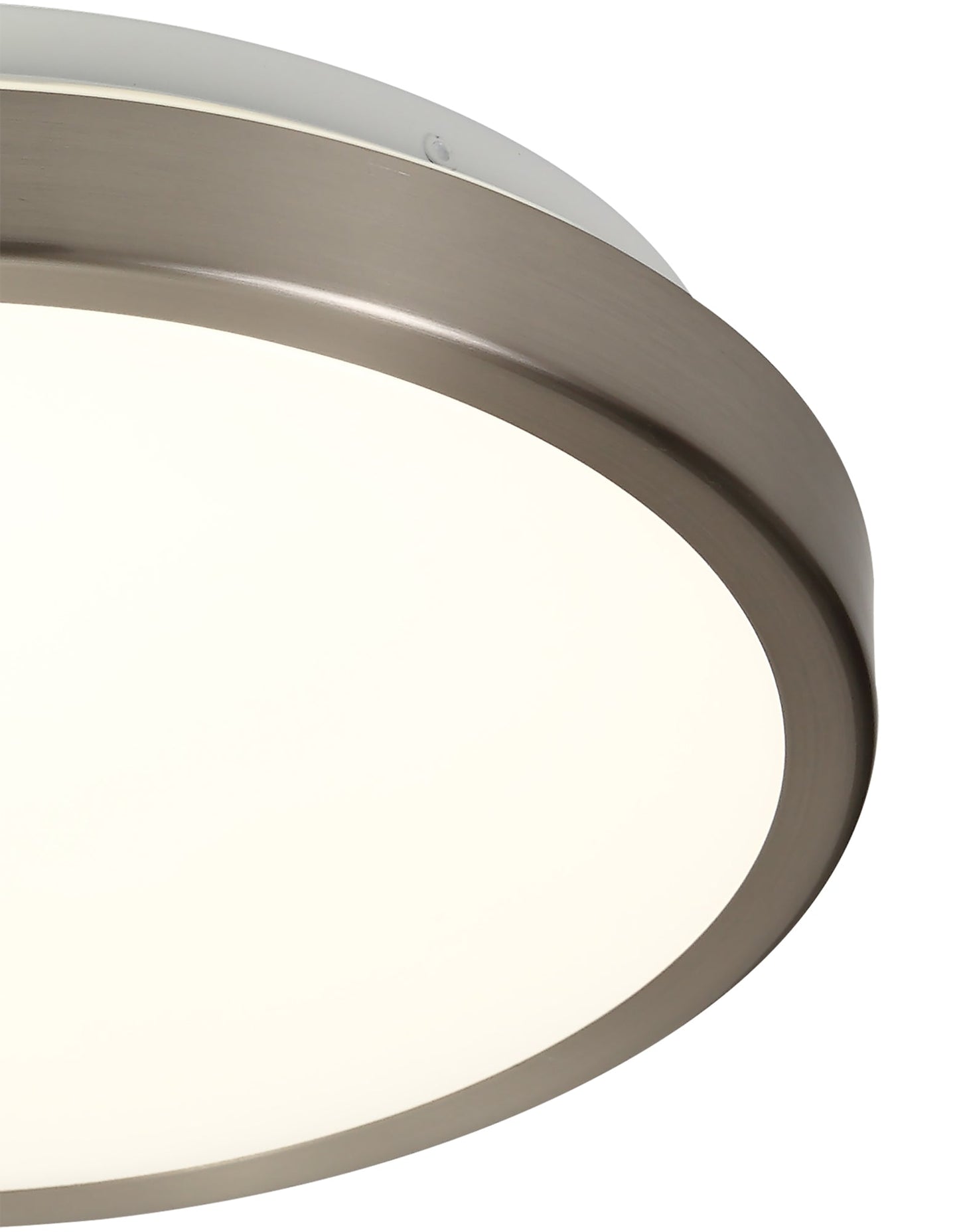 Heald Ceiling, 1 x 12W LED, 4000K, 565lm, IP44, Satin Nickel and White, 3yrs Warranty
