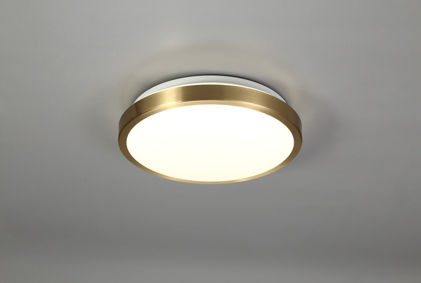 Heald Ceiling, 1 x 12W LED, 4000K, 565lm, IP44, Soft Bronze and White, 3yrs Warranty