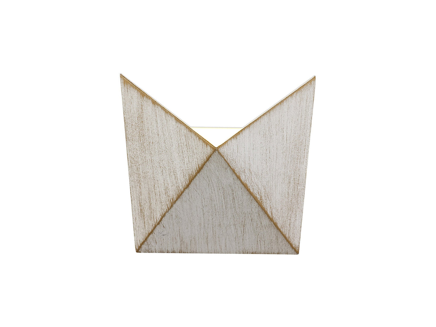Helsby Wall Lamp, 1 x 7W LED, 3000K, 610lm, IP54, White and Gold, 3yrs Warranty
