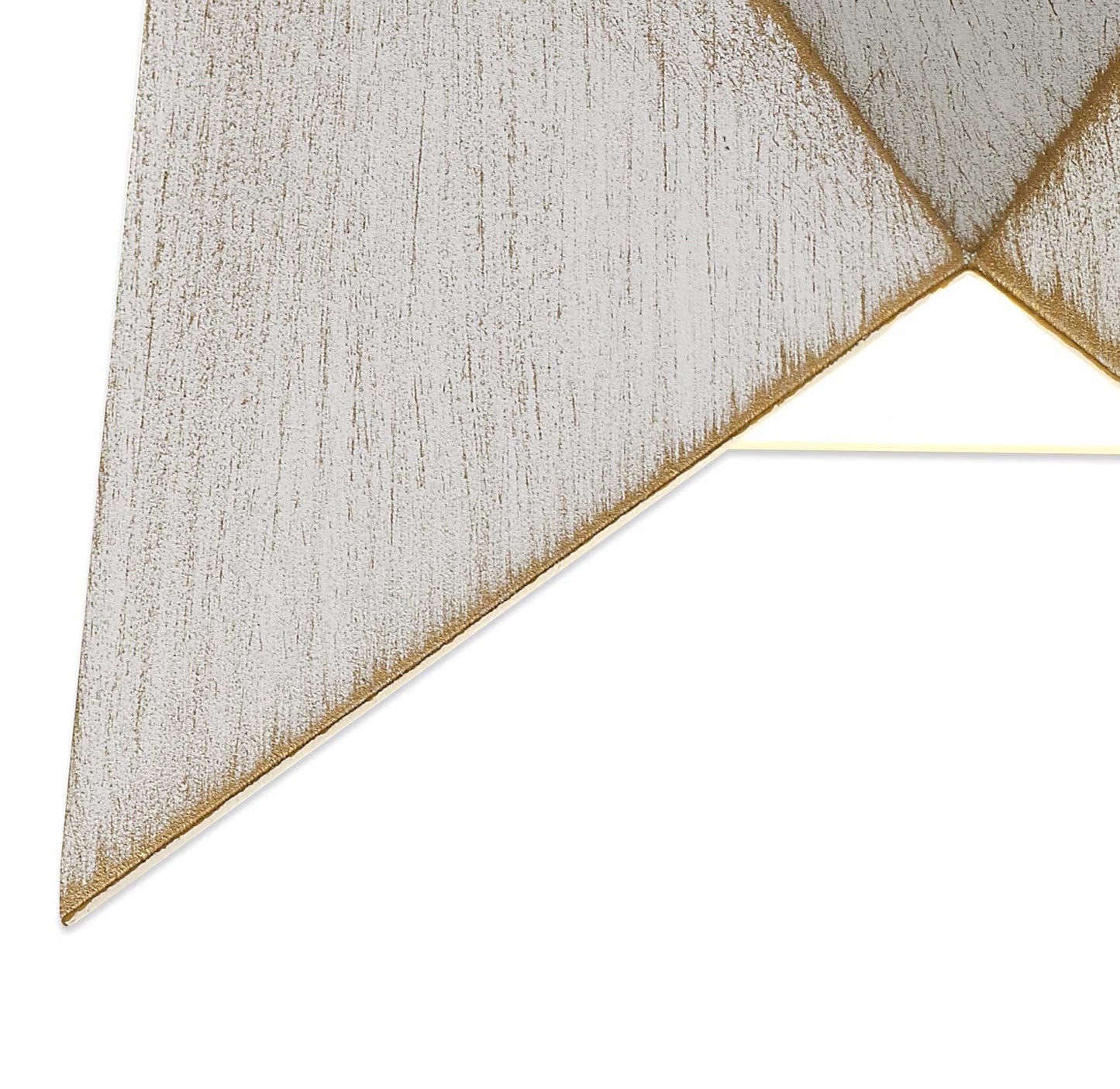 Helsby Wall Lamp, 1 x 7W LED, 3000K, 610lm, IP54, White and Gold, 3yrs Warranty