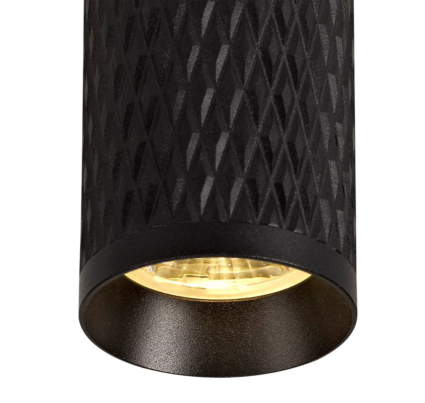 Heyes 11cm Surface Mounted Ceiling Light, 1 x GU10, Sand Black