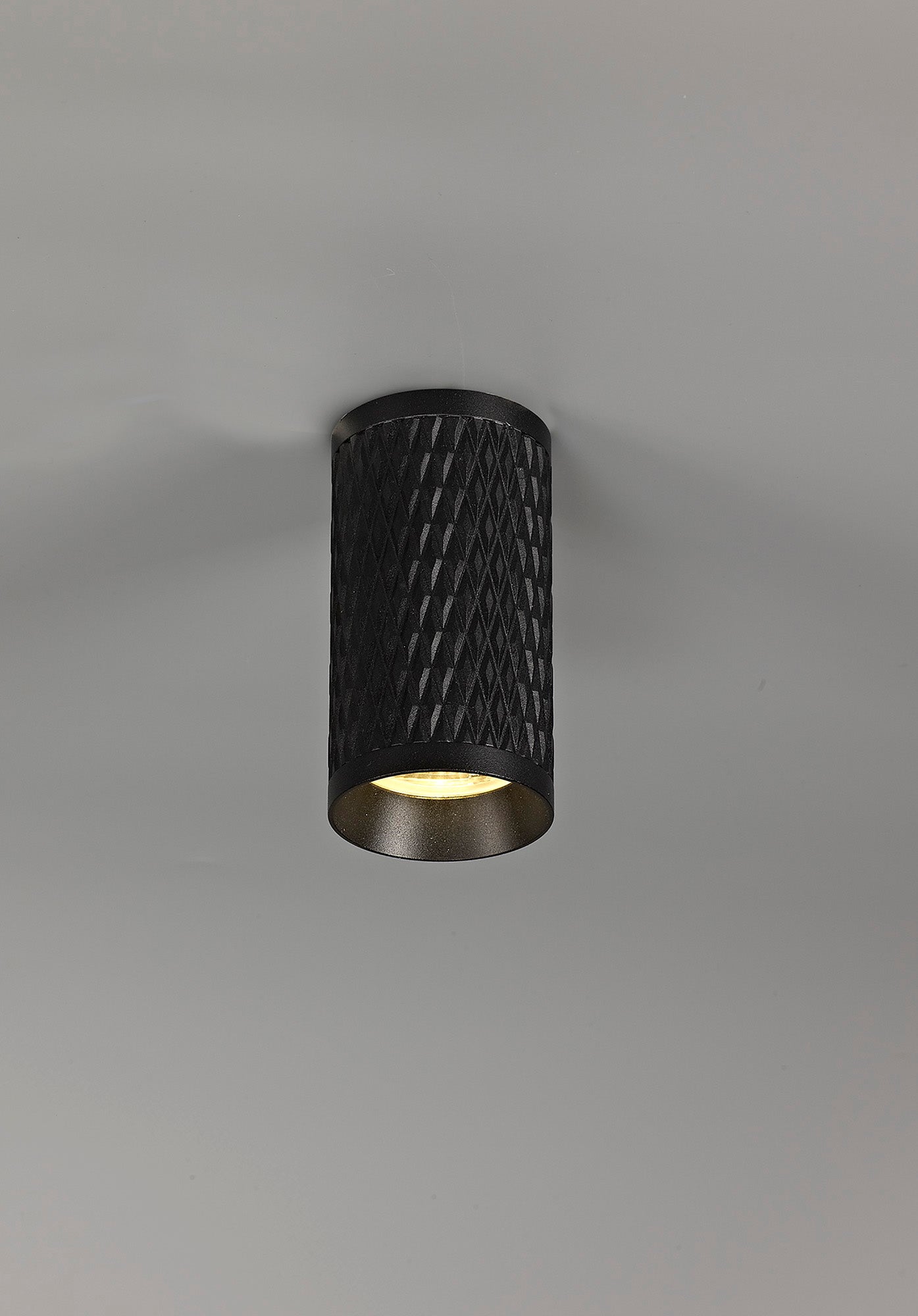 Heyes 11cm Surface Mounted Ceiling Light, 1 x GU10, Sand Black