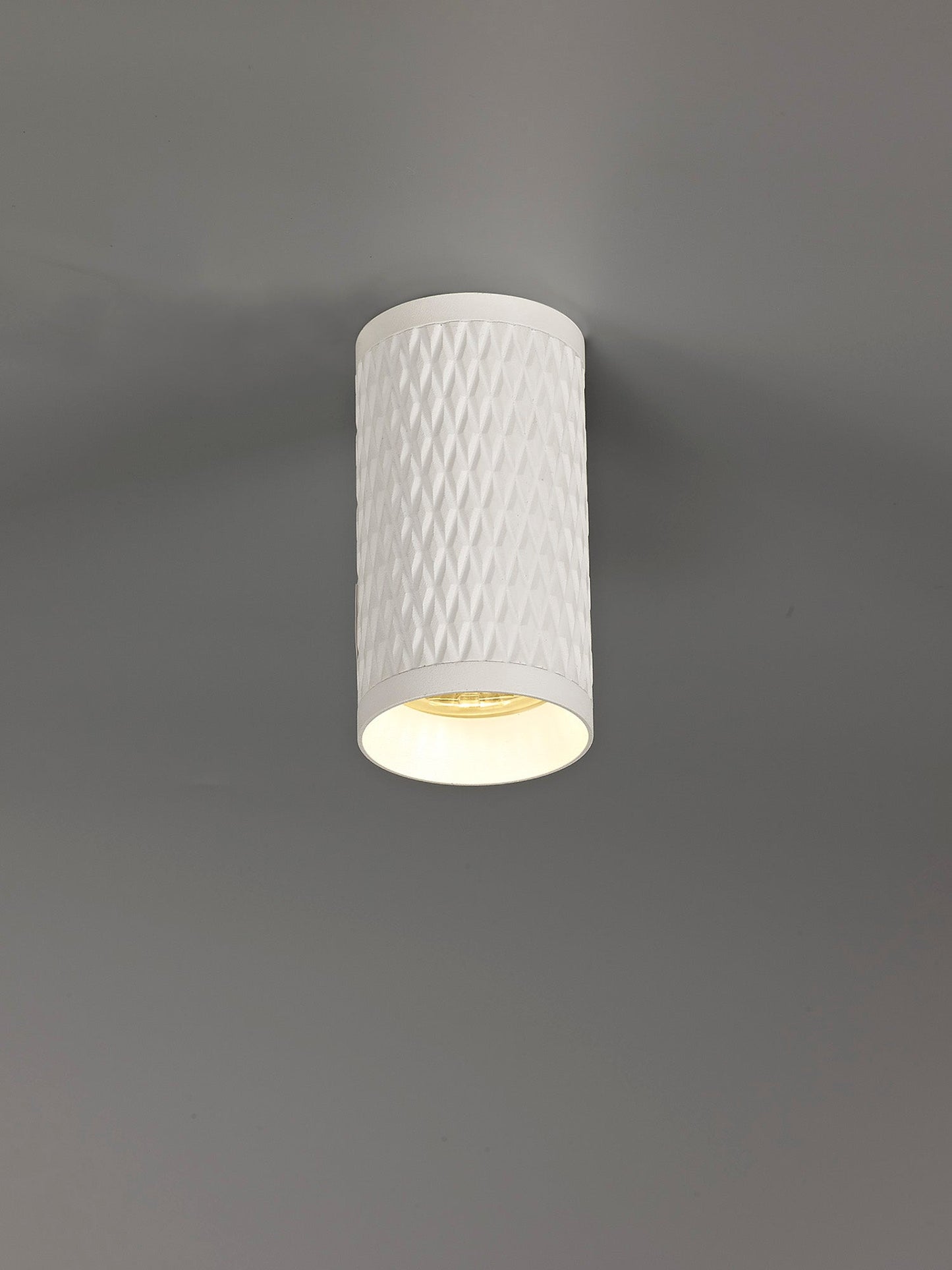 Heyes 11cm Surface Mounted Ceiling Light, 1 x GU10, Sand White