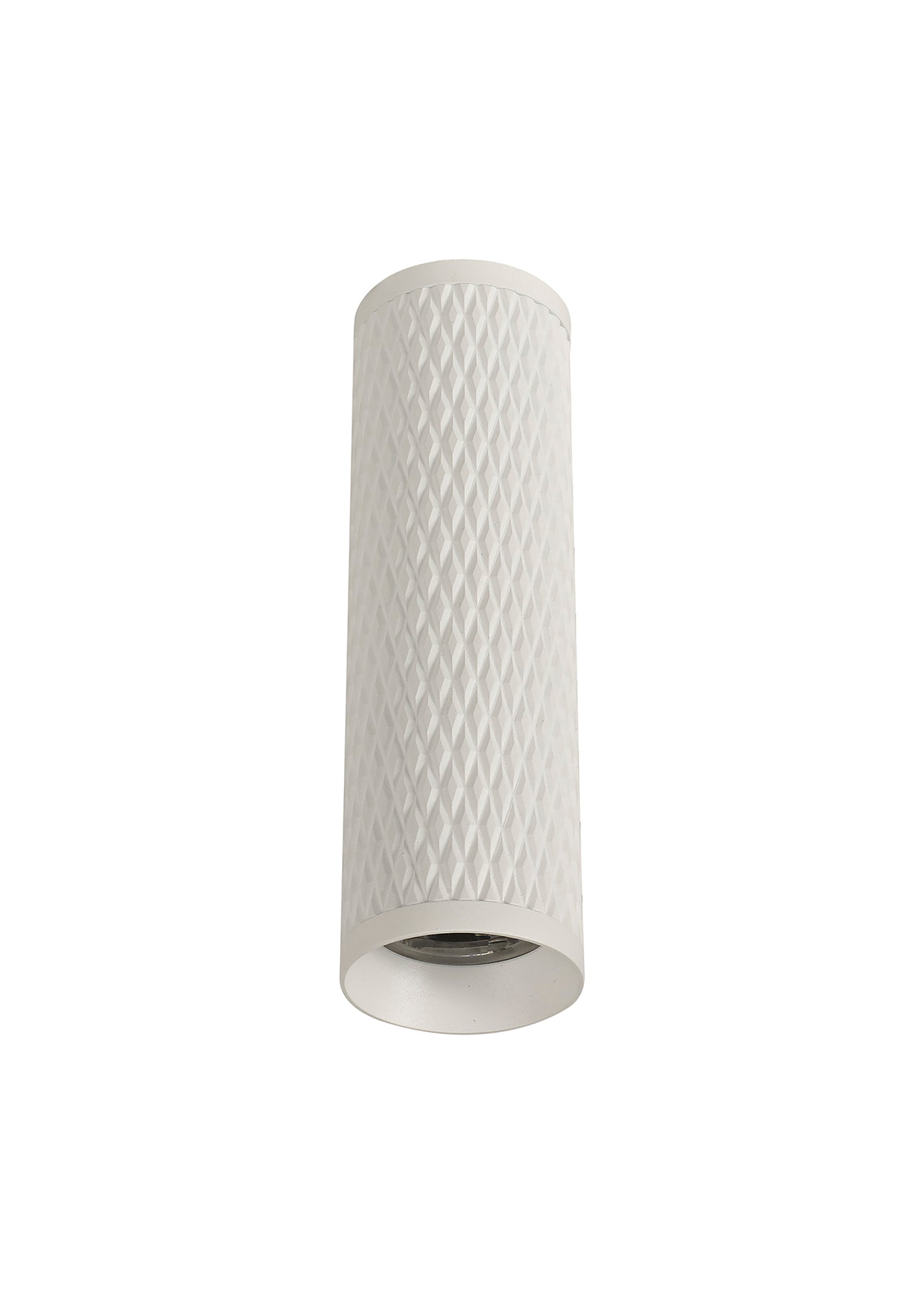 Heyes 1 Light 20cm Surface Mounted Ceiling GU10, Sand White and Acrylic Ring