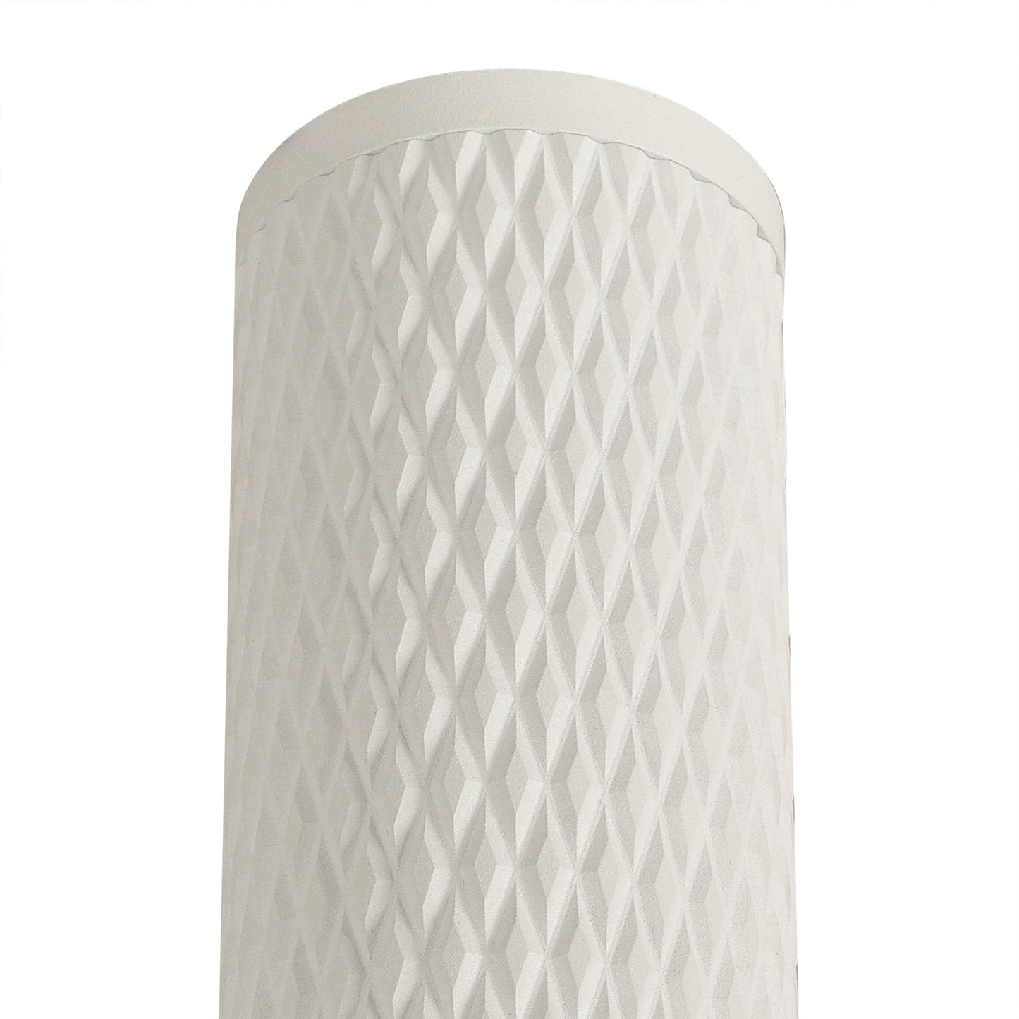 Heyes 1 Light 20cm Surface Mounted Ceiling GU10, Sand White and Acrylic Ring