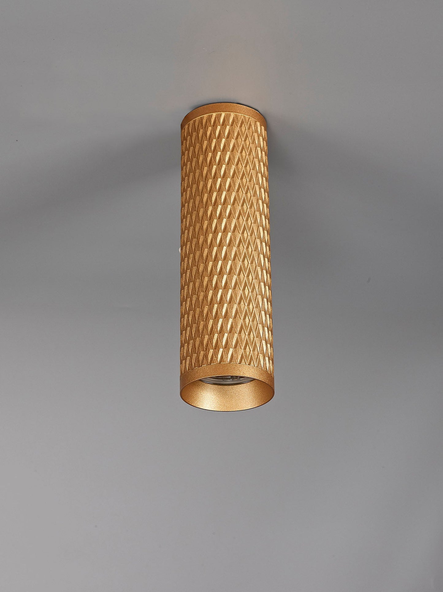 Heyes 20cm Surface Mounted Ceiling Light, 1 x GU10, Champagne Gold