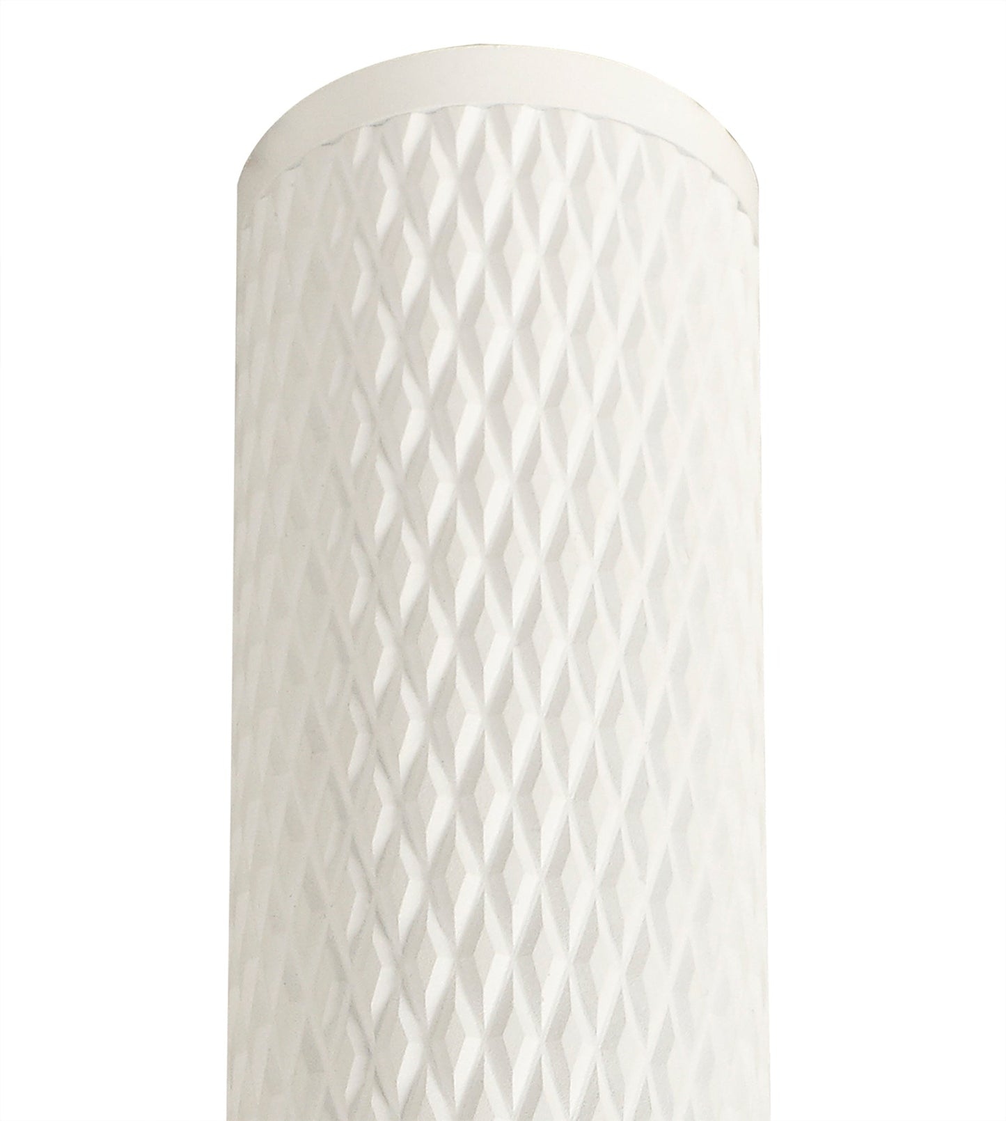 Heyes 1 Light 30cm Surface Mounted Ceiling GU10, Sand White and Acrylic Ring